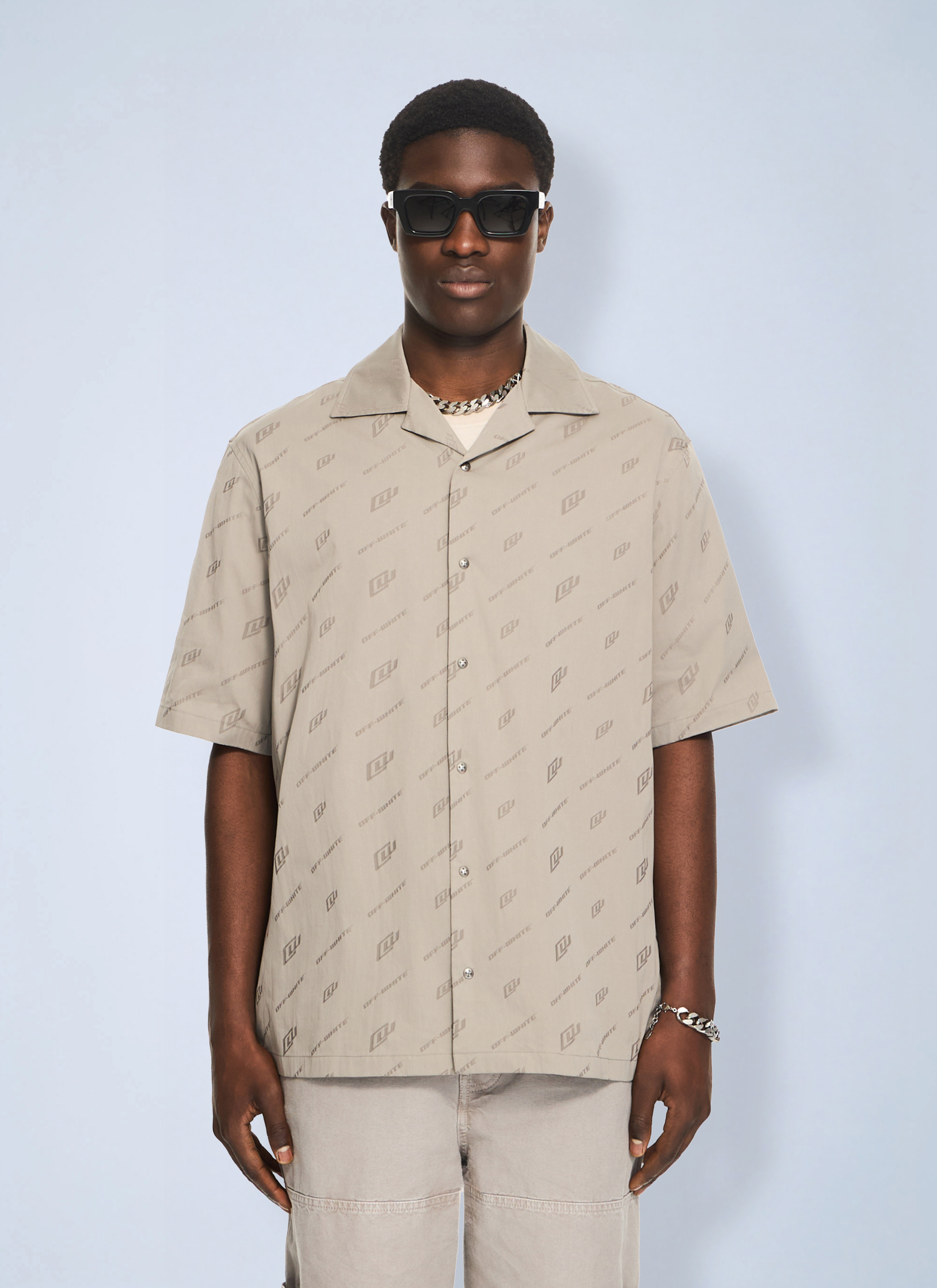 Off-White Off-White Owr Cotnyl Jacq Bowl Shirt