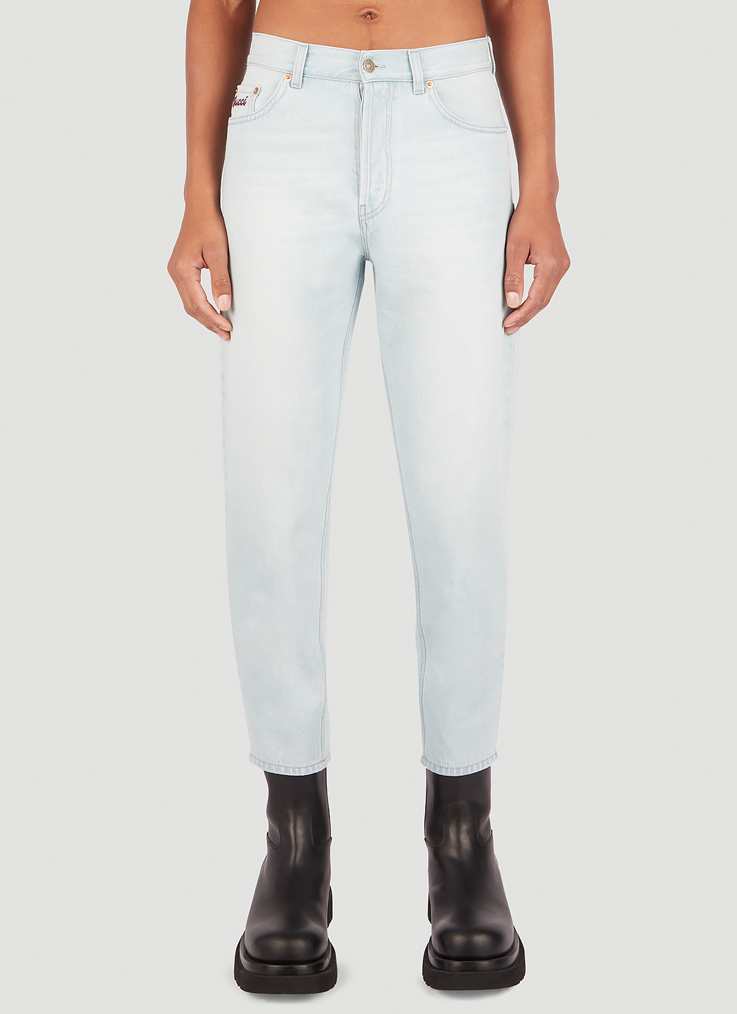 Tapered Leg Jeans