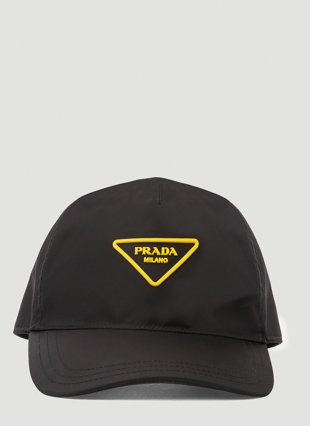 Prada Mens Nylon Baseball Cap In Black Ln Cc