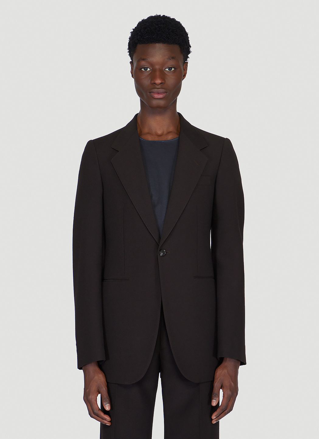 Maison Margiela Stitched Cuff Blazer in Black | LN-CC