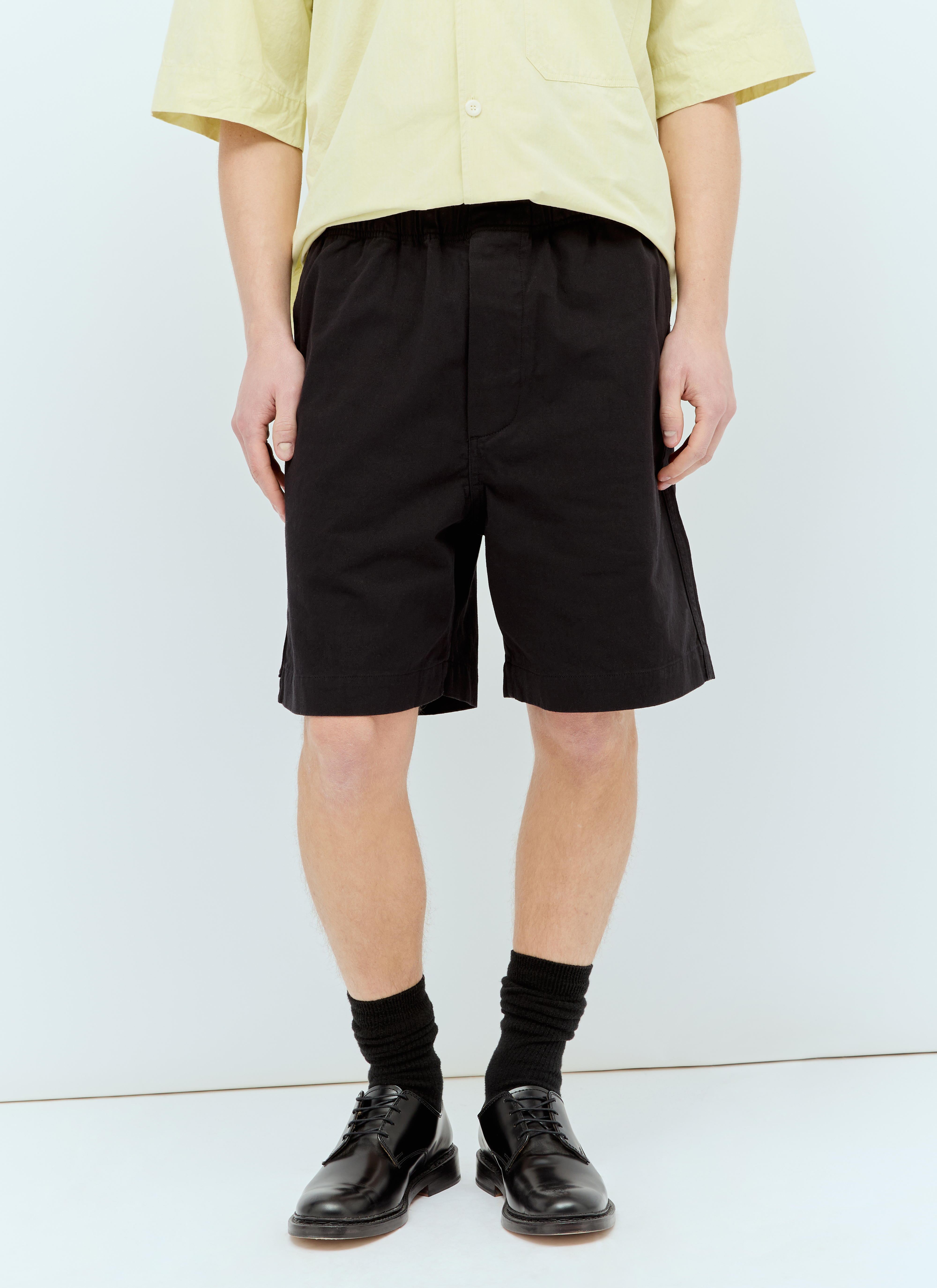 Margaret Howell｜SHORTS (MHL PLEATED SHORTS - CARBON (WH MHL Pleated Shorts Dry Cotton Linen Carbon – Neighbour