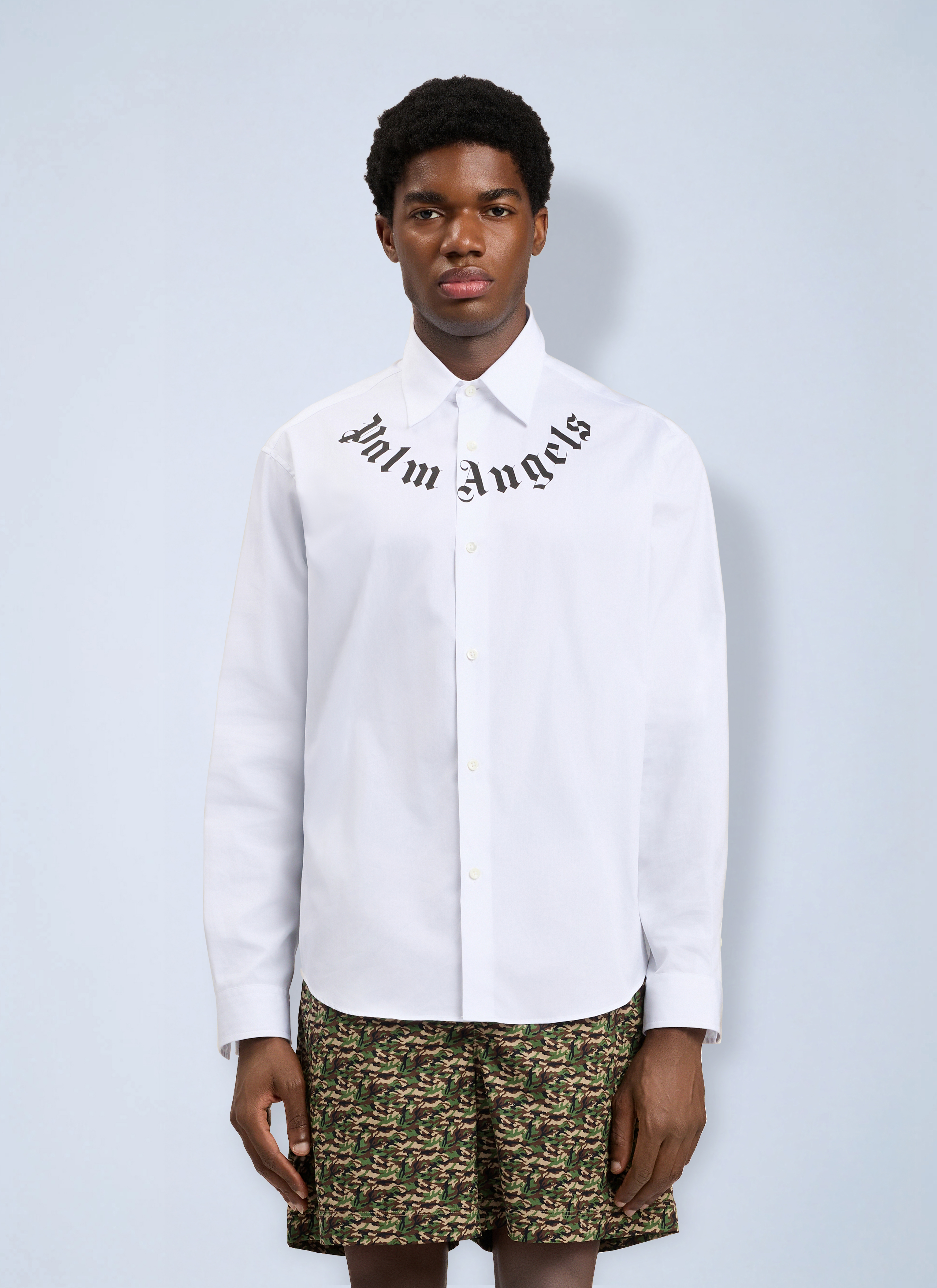 Palm Angels Palm Angels Neck Logo Shirt