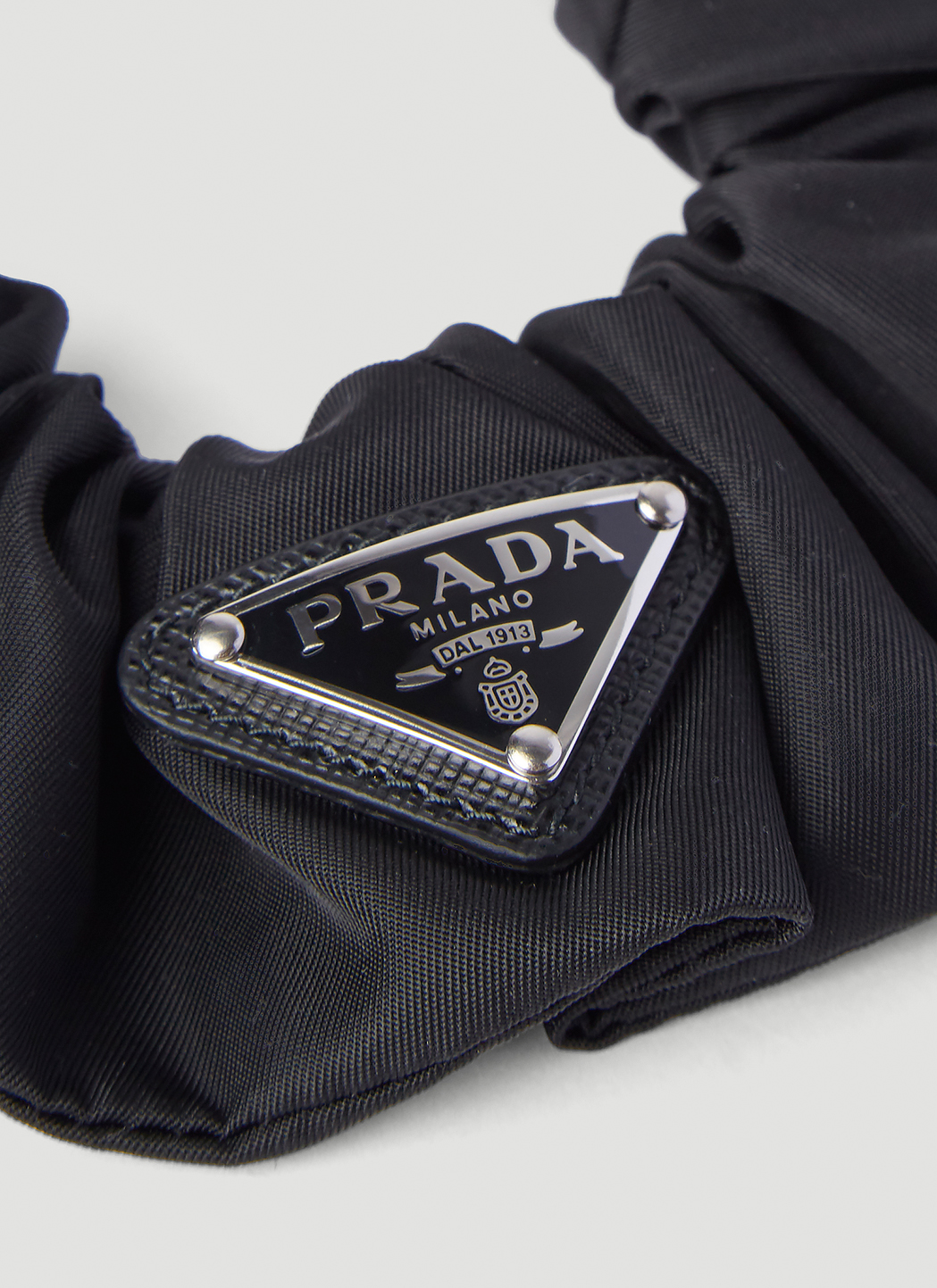 Prada Women's Re-Nylon Scrunchie in Black | LN-CC