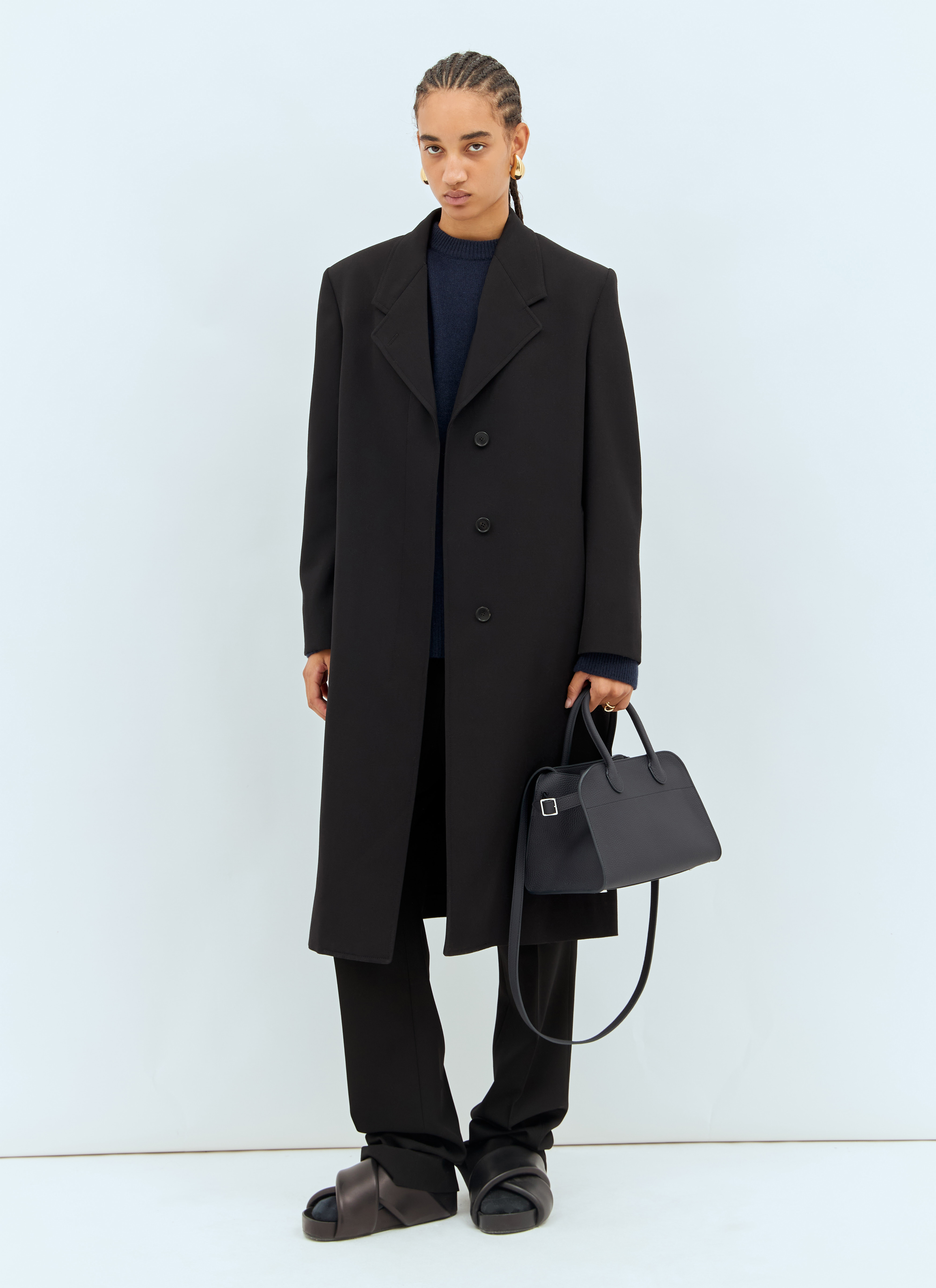 The Row Women's' Elea Wool Coat in Black | LN-CC®