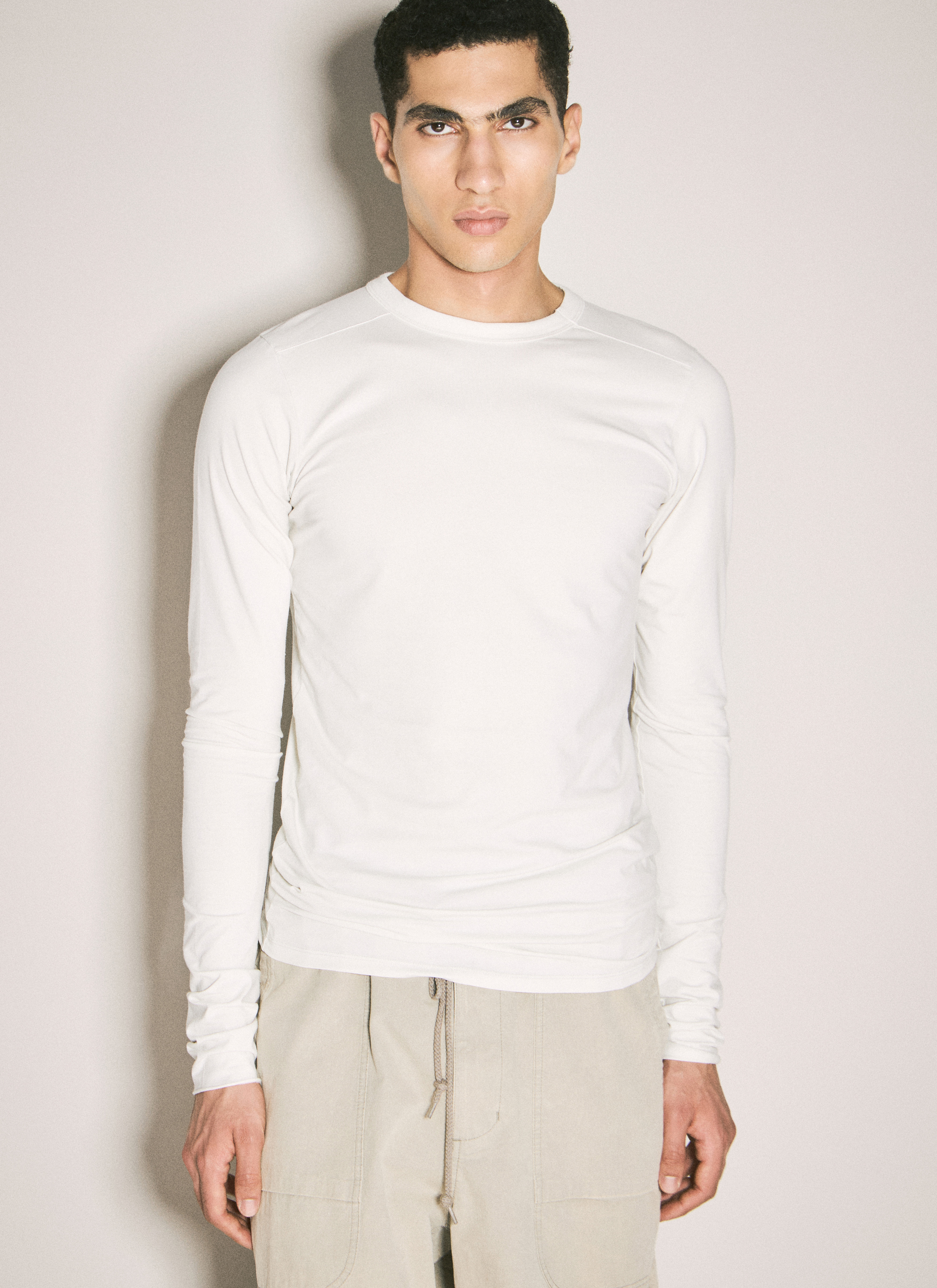 Entire Studios Men's' Primer Long Sleeve T-Shirt in White
