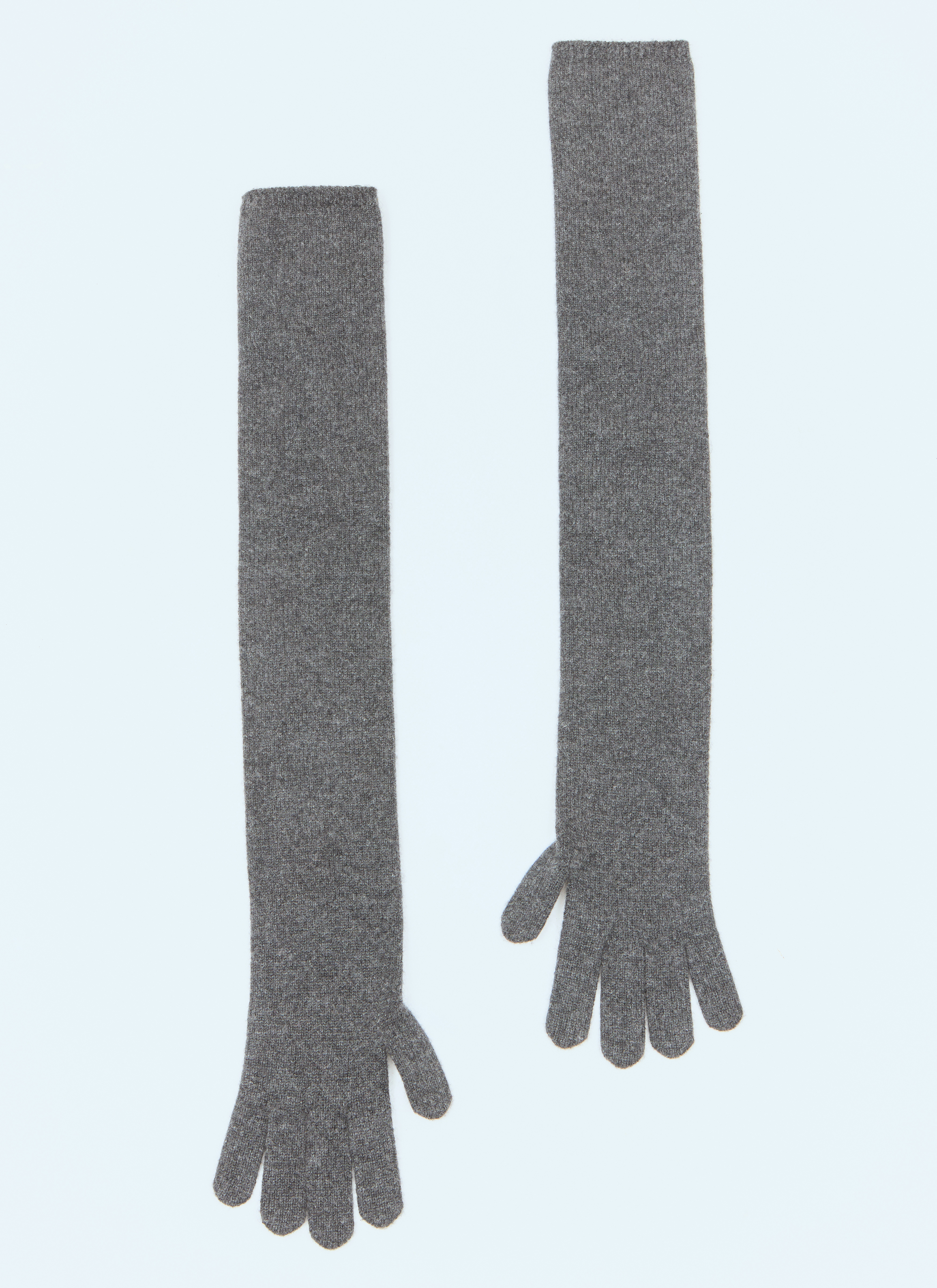 【MAX MARA】 Cashmere Long Gloves Max Mara Long Cashmere Gloves en Grey pour femme | LN-CC®