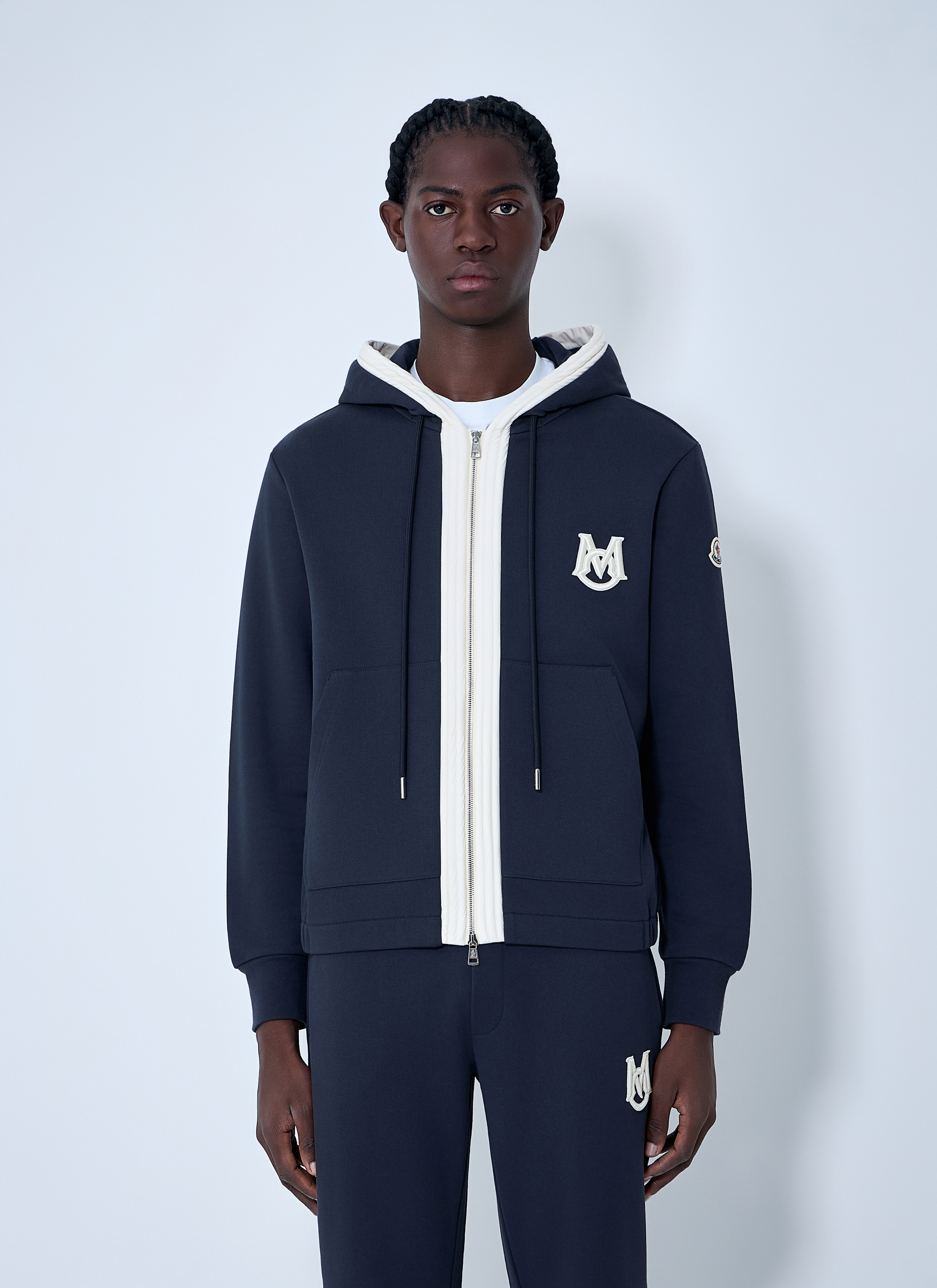 Moncler Men's' Zip-Up Cardigan in Navy | LN-CC®