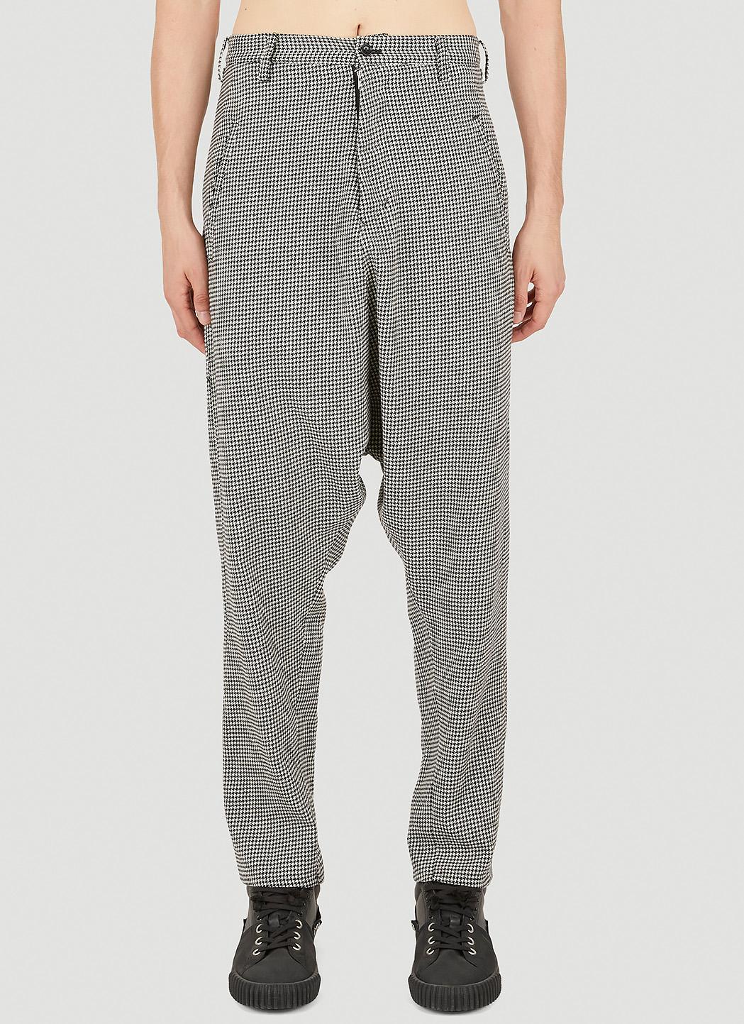 Houndstooth Sarouel Pants