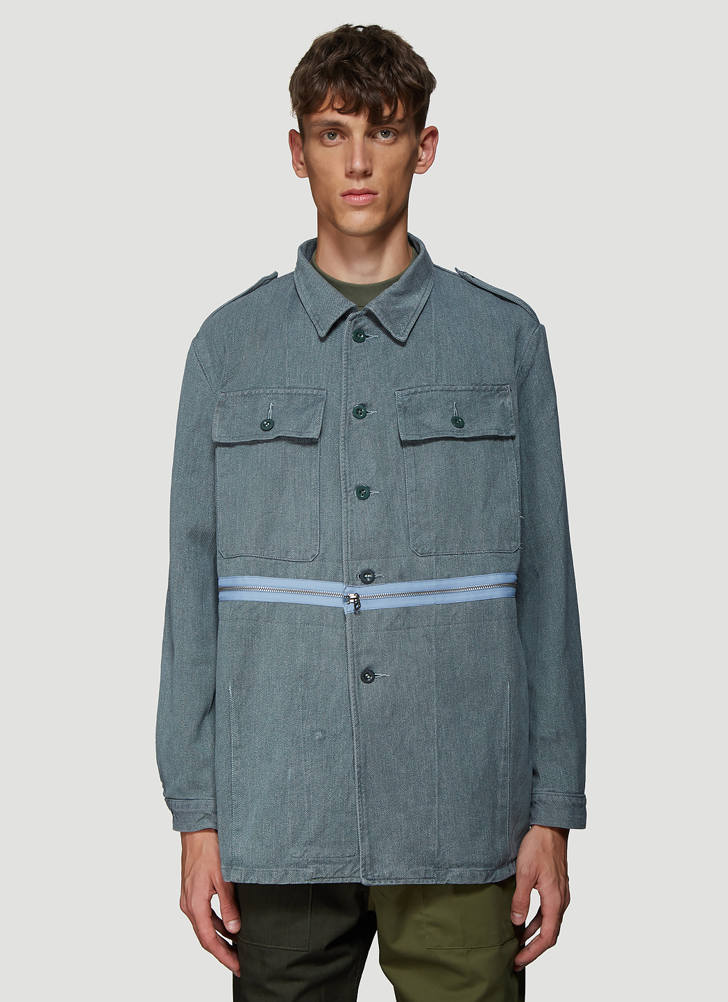 (DI)VISION Detachable Hem Denim Jacket