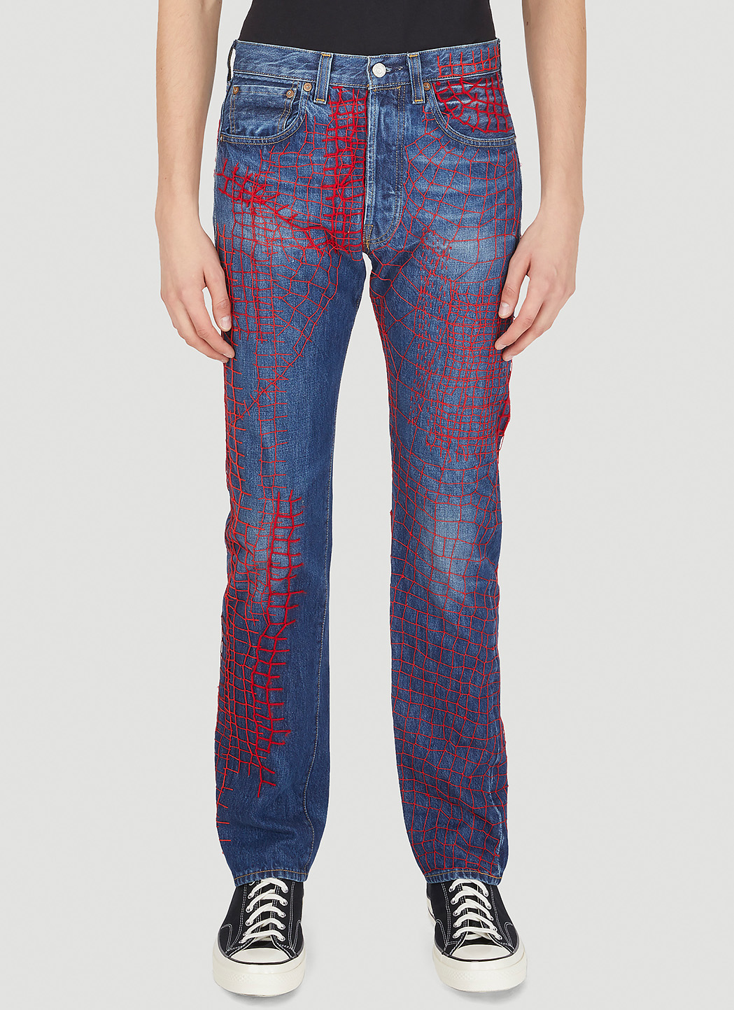 Drop 6 Web Stitch Jeans