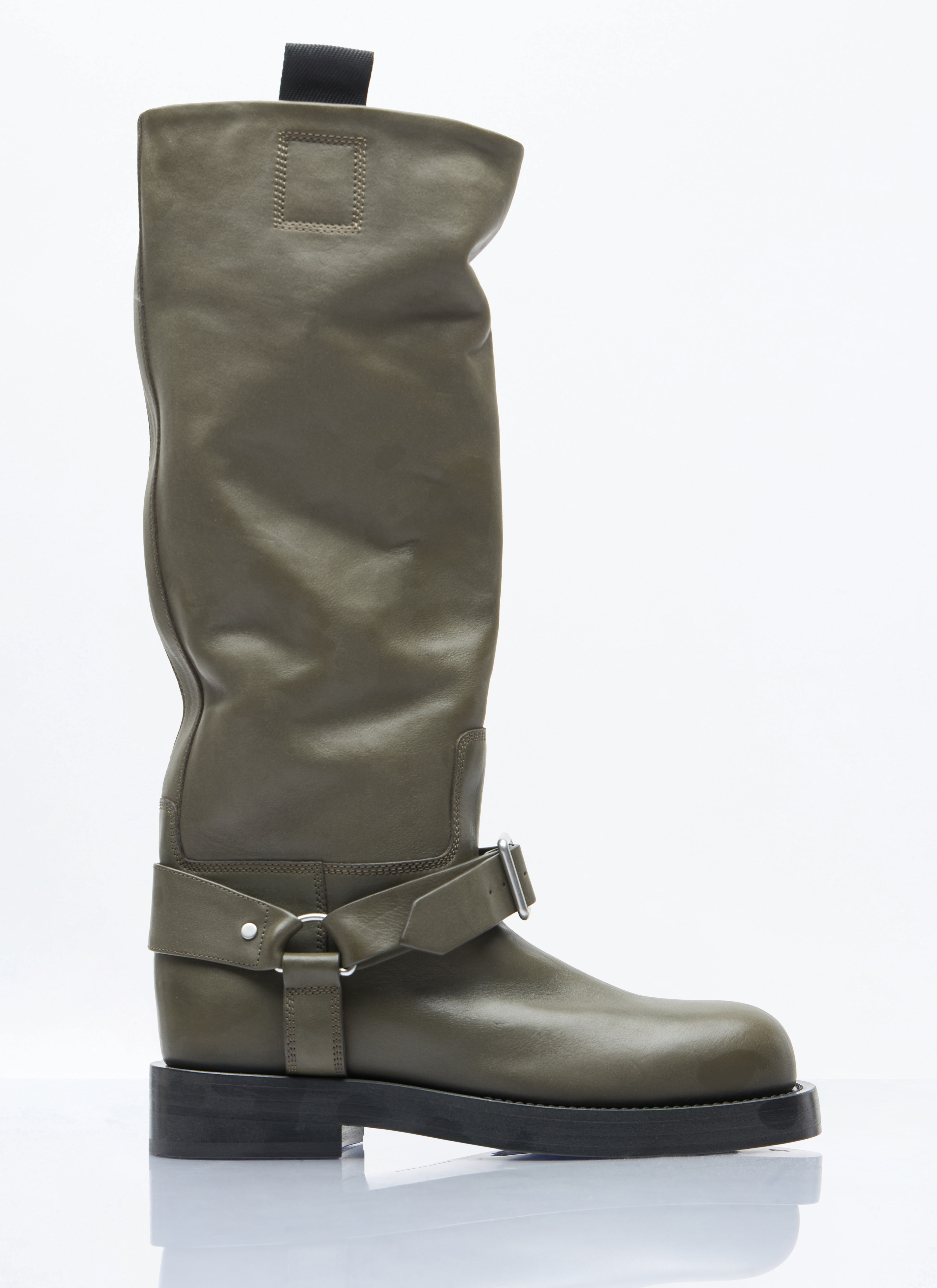 Burberry Burberry Leather Saddle High Boots