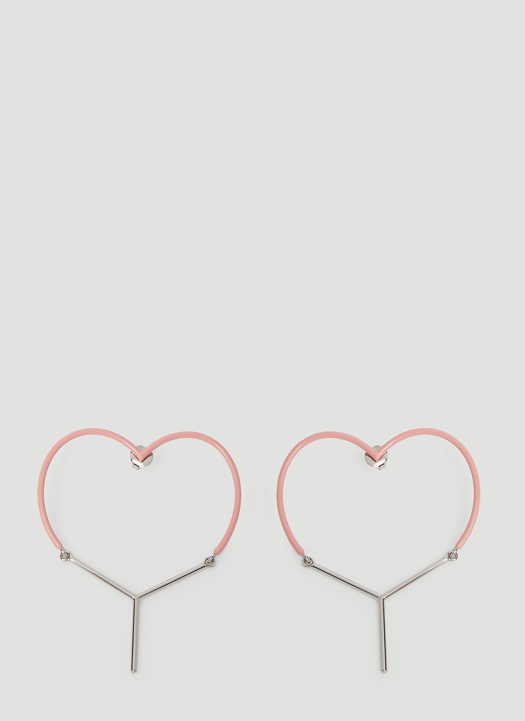 Y Heart Earrings