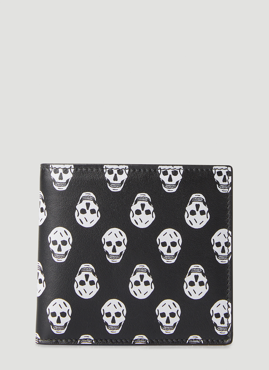 Skull Print Billfold Wallet