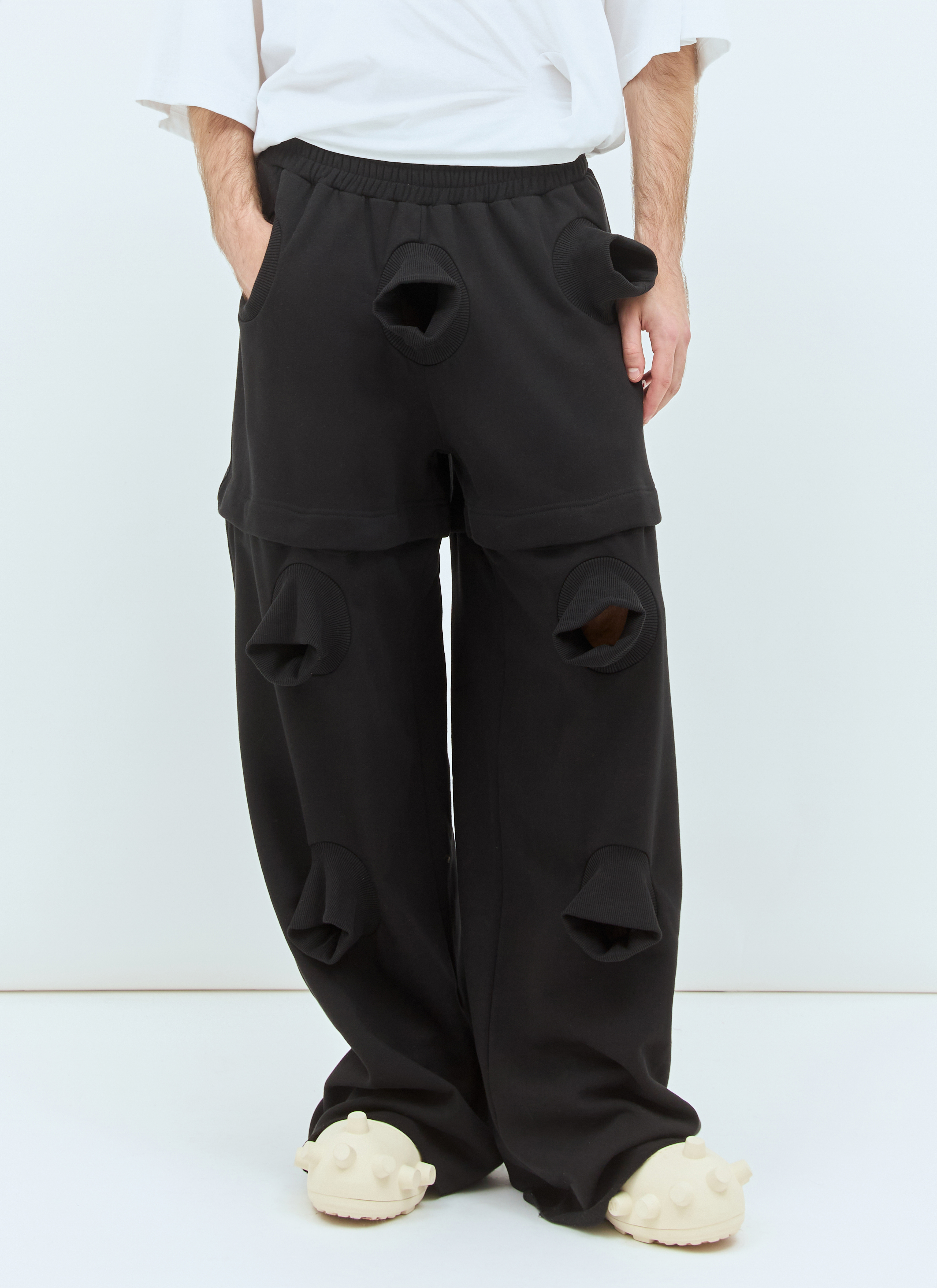 Walter Van Beirendonck Men's' Boom Track Pants in Black | LN-CC®