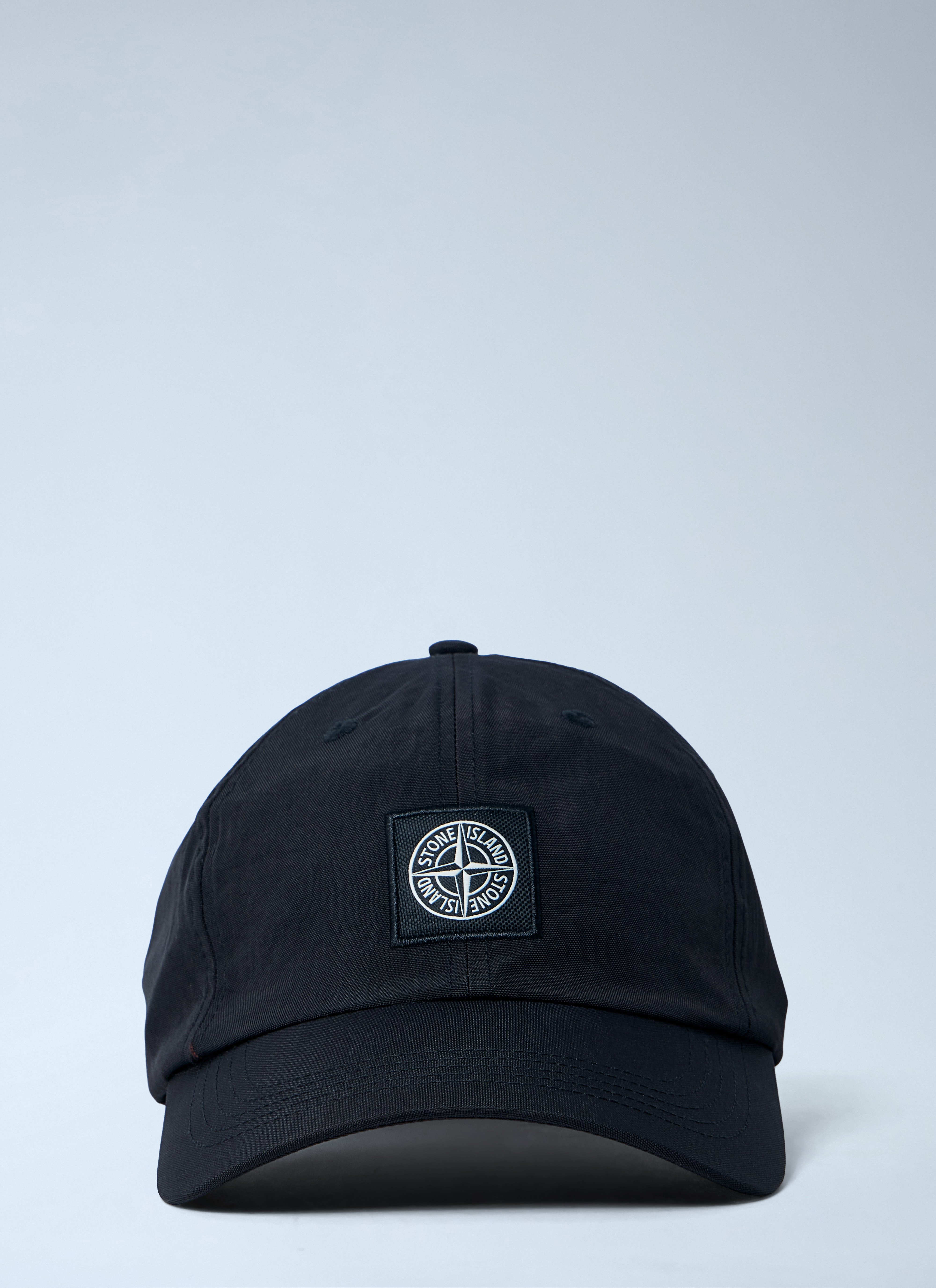 帽子 STONE  LOGO BASEBALL CAP BLACK Stone Island Men's' Logo Patch Baseball Cap in Black | LN-CC®