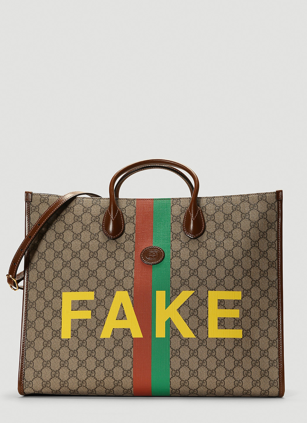 Pygmalion Massakre Mantle Gucci Unisex Fake Not Tote Bag in Brown | LN-CC®