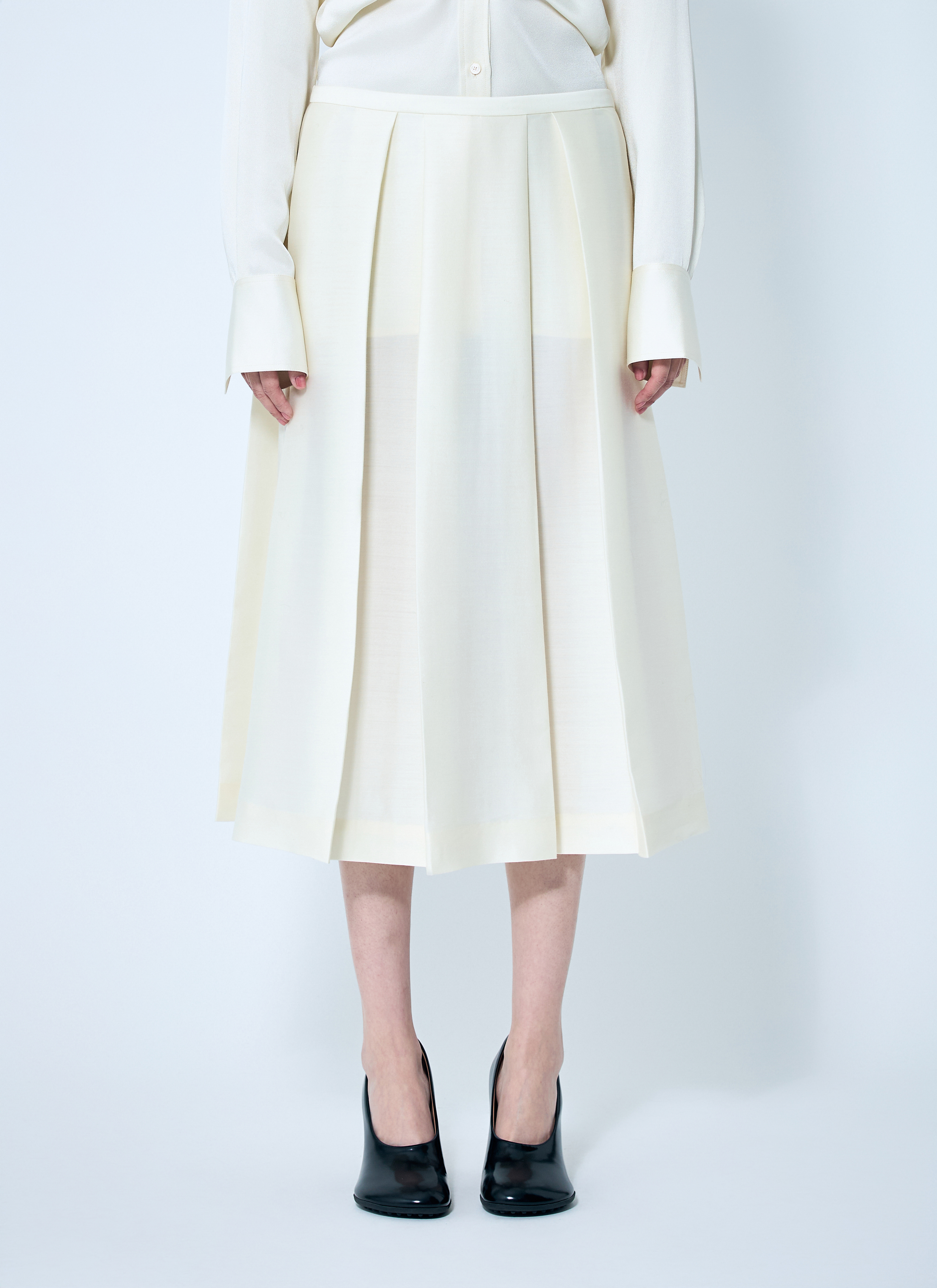 TOTEME Wool Silk Twinflower Skirt in Cream für Damen | LN-CC®