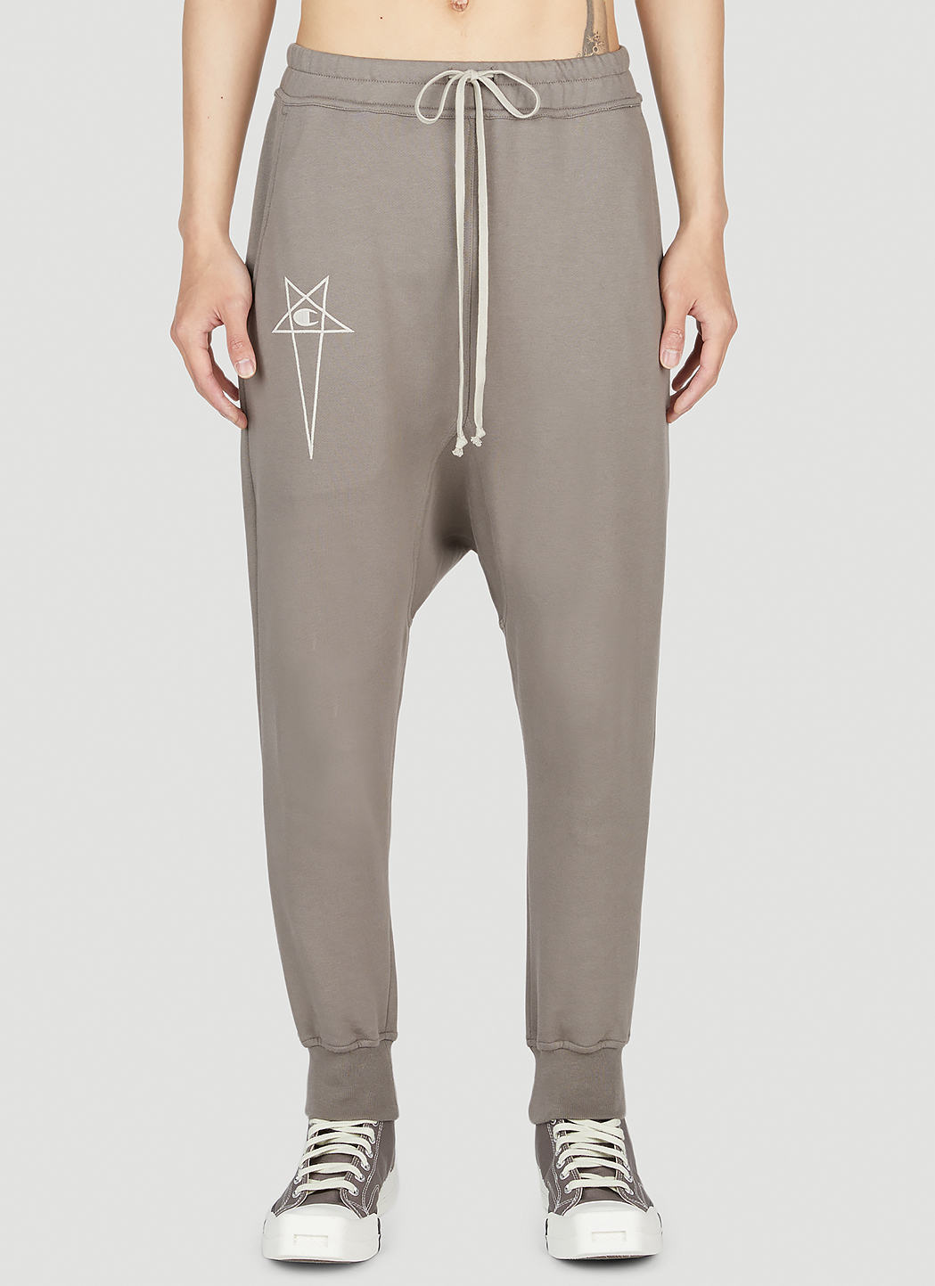 Rick Owens X Champion logo-embroidered Track Trousers - Farfetch