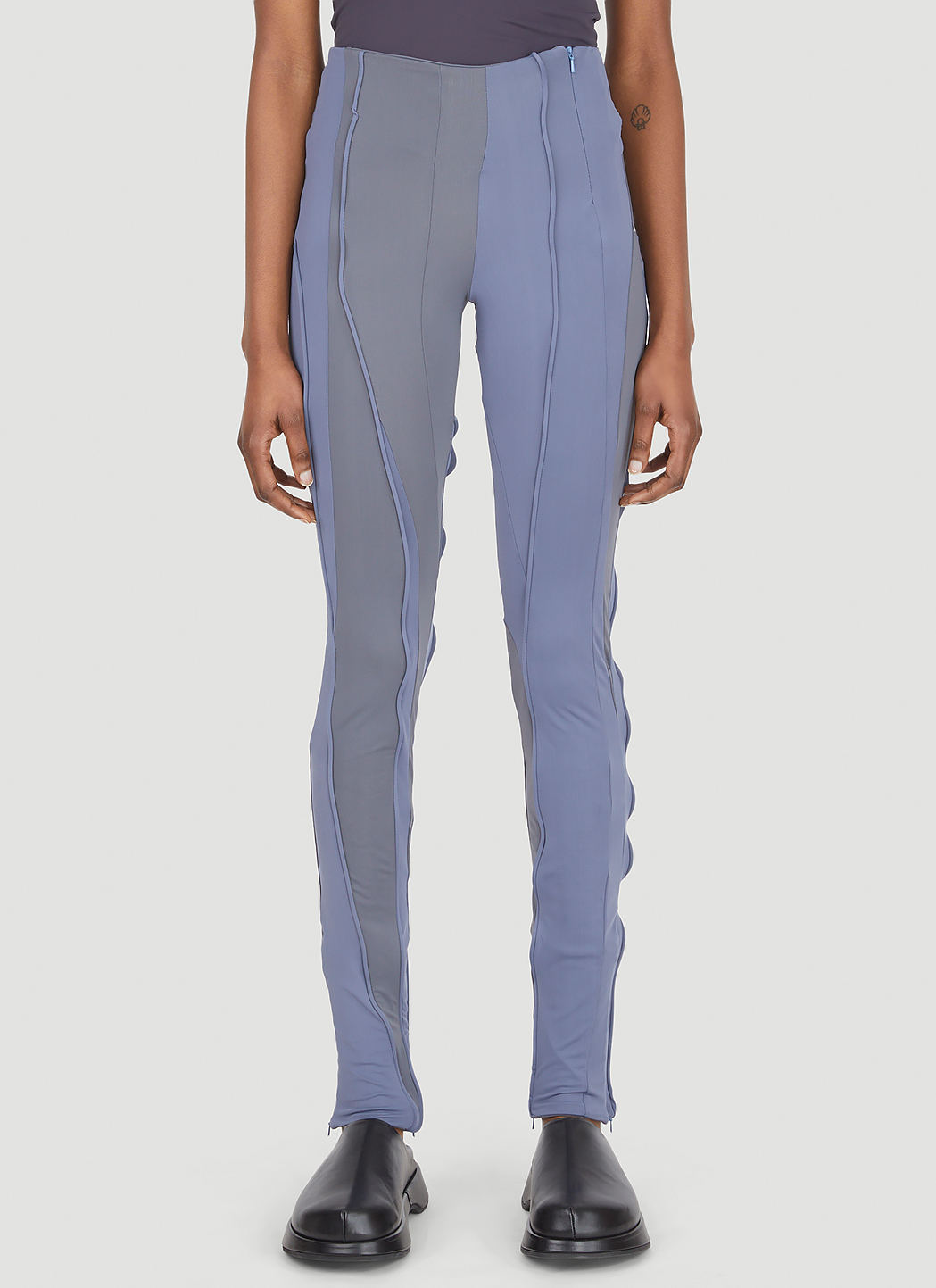 Two-Tone Panelled Pants