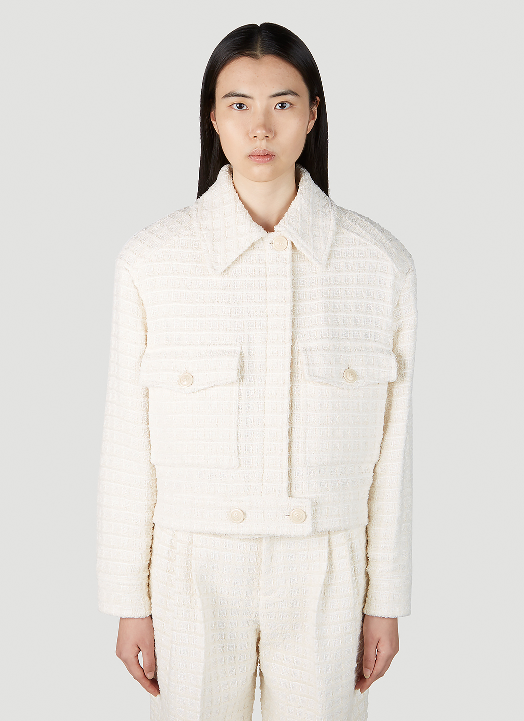 Tweed Bomber Jacket
