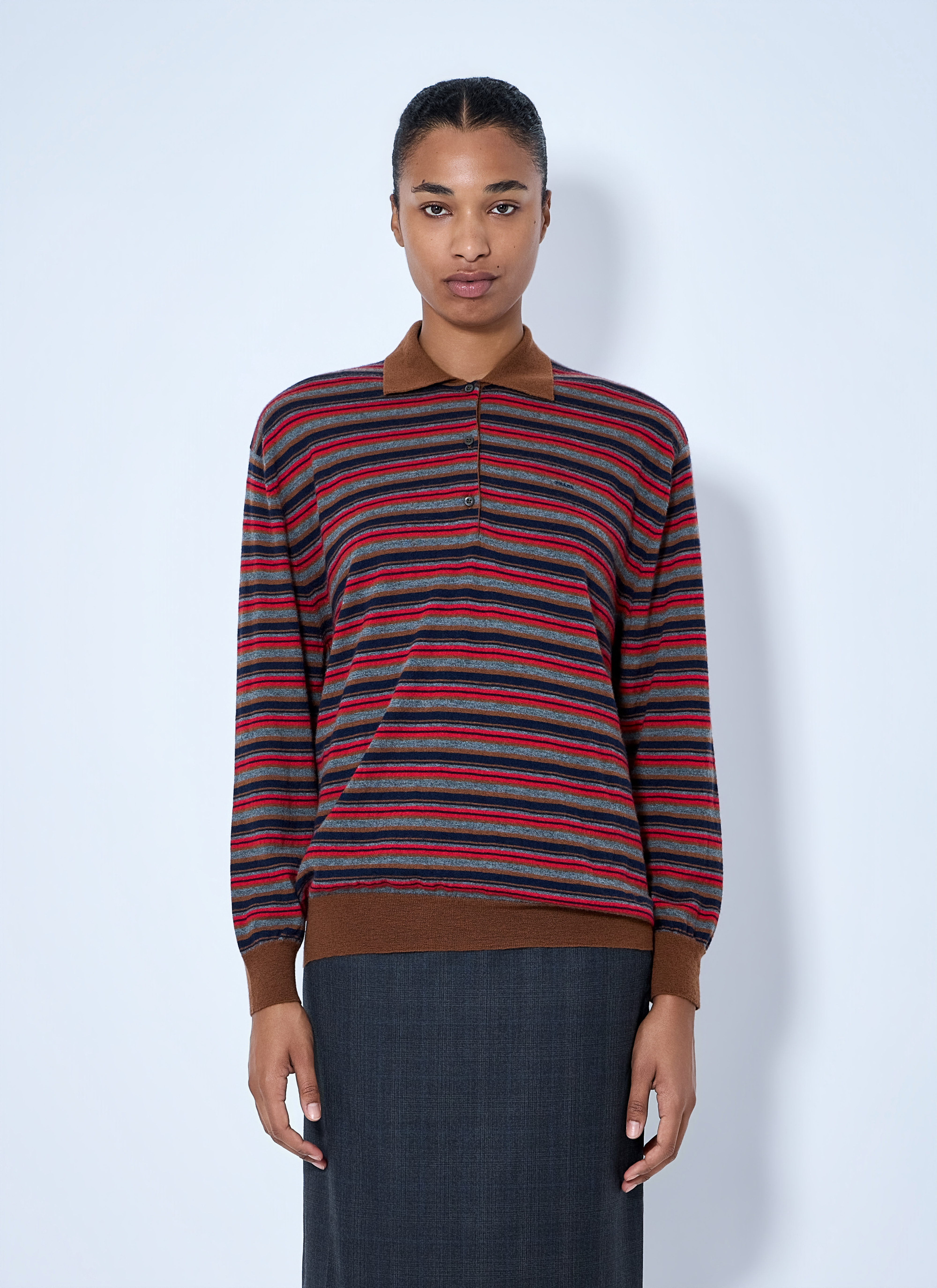 Prada Prada Striped Polo Sweater