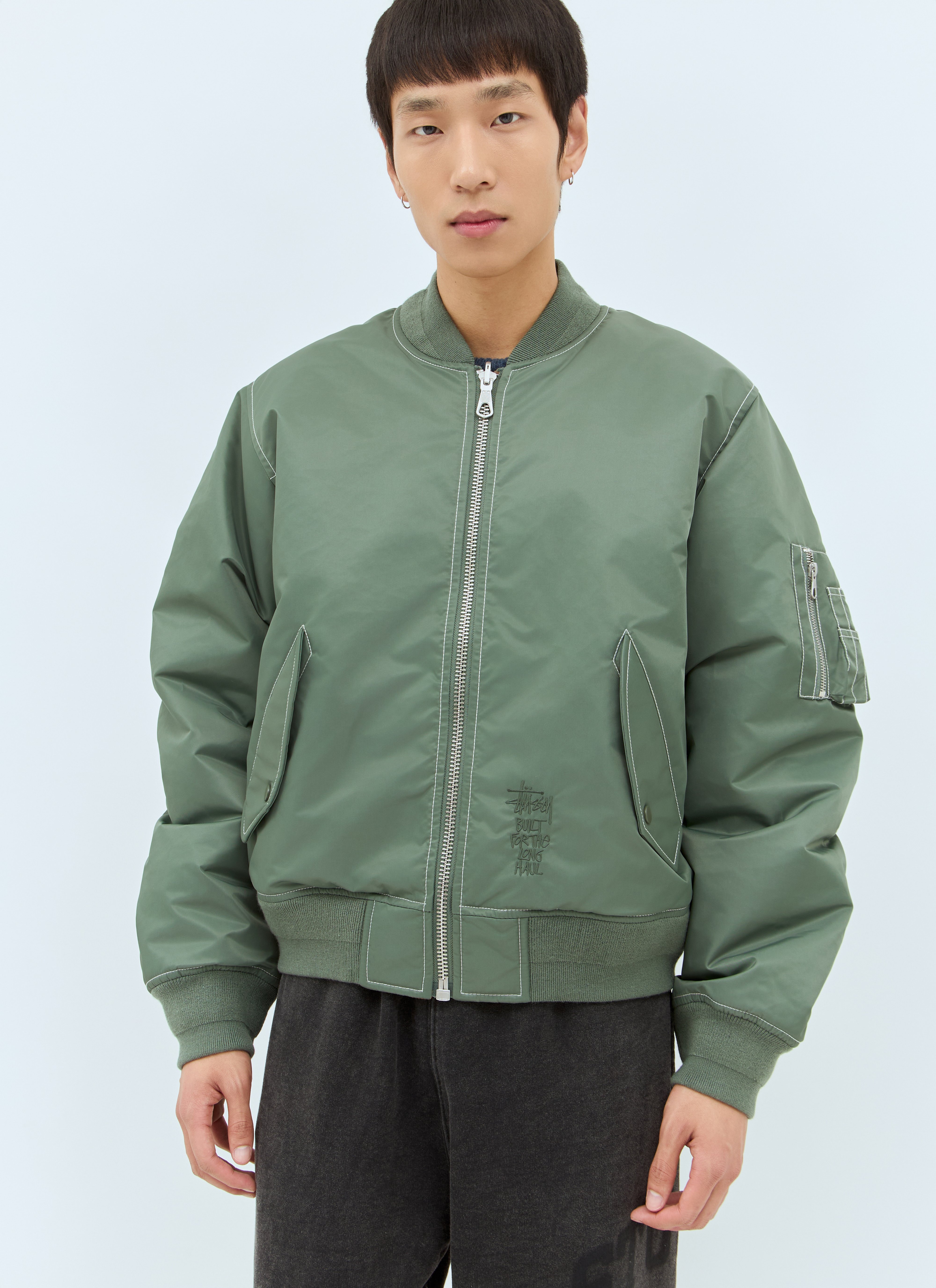 STUSSY bomber reversible Jacket リバーシブル Stussy Built Reversible Bomber Jacket Black Men\u0027s - FW24 - US
