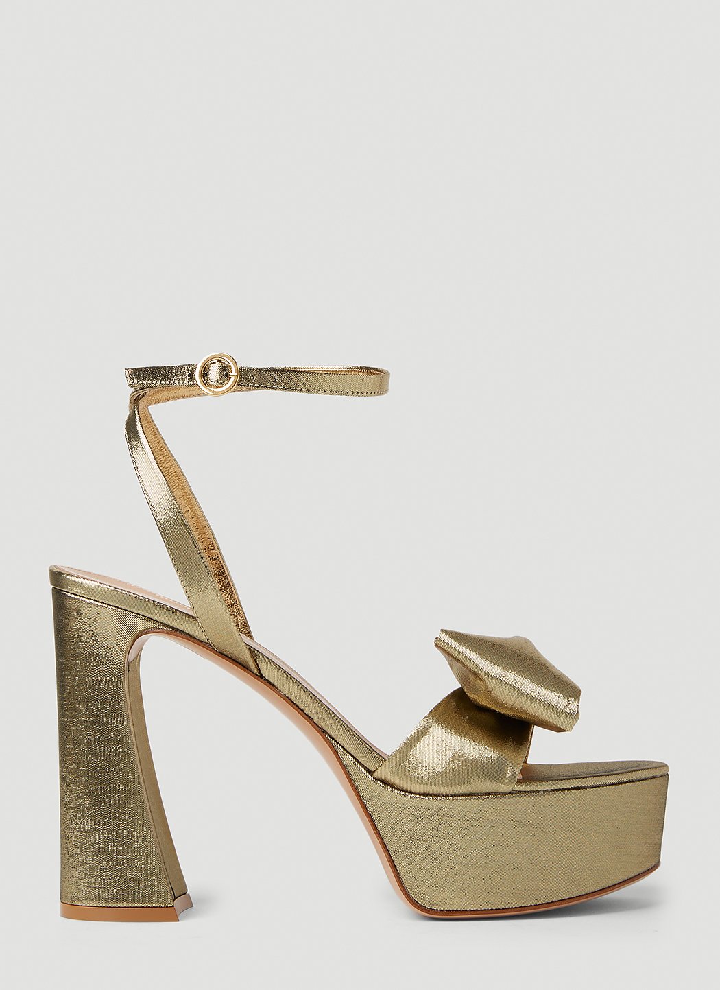 Lame Platform Sandals