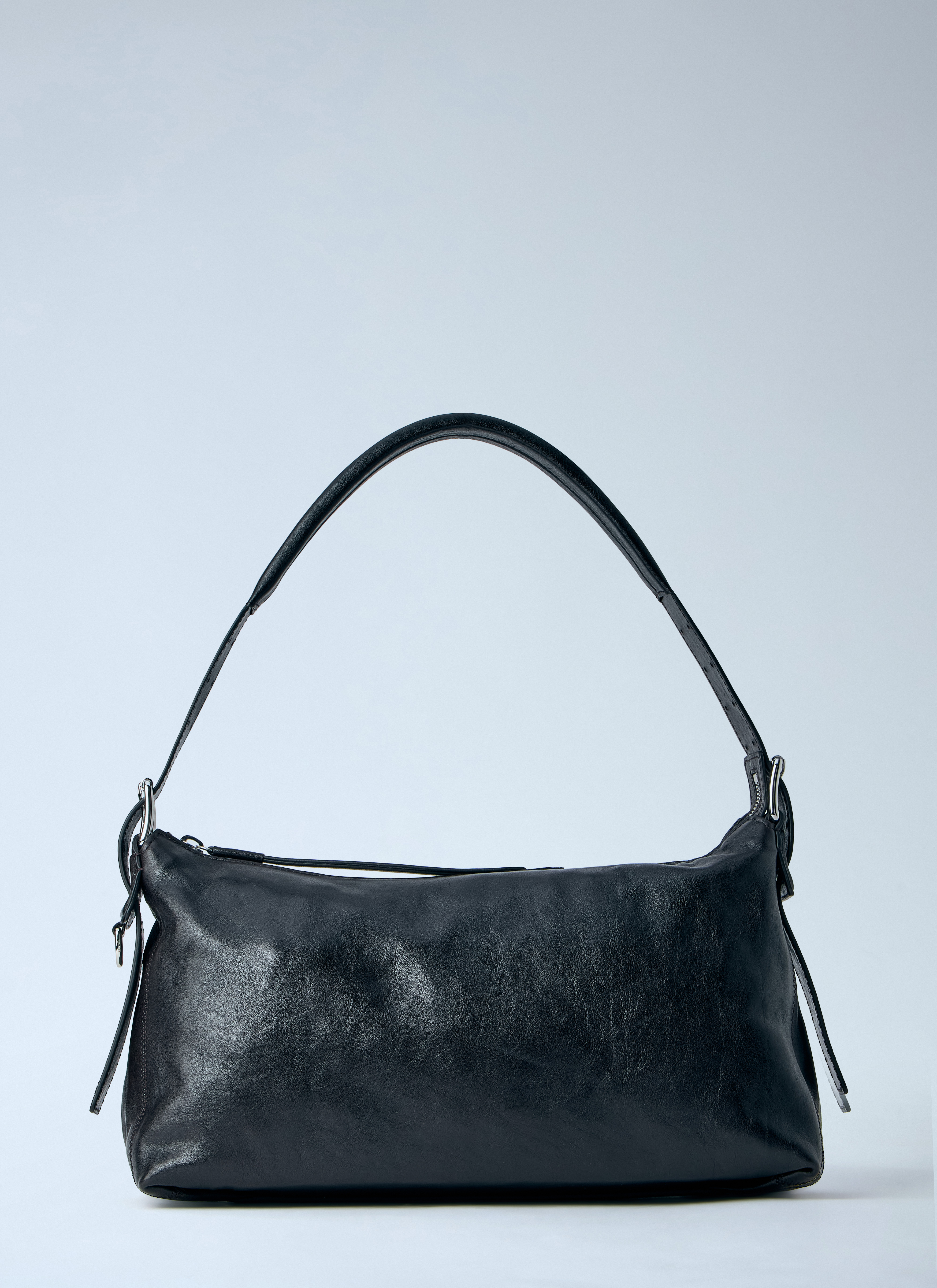 Lemaire Women's' Belted Baguette Shoulder Bag in Black | LN-CC®