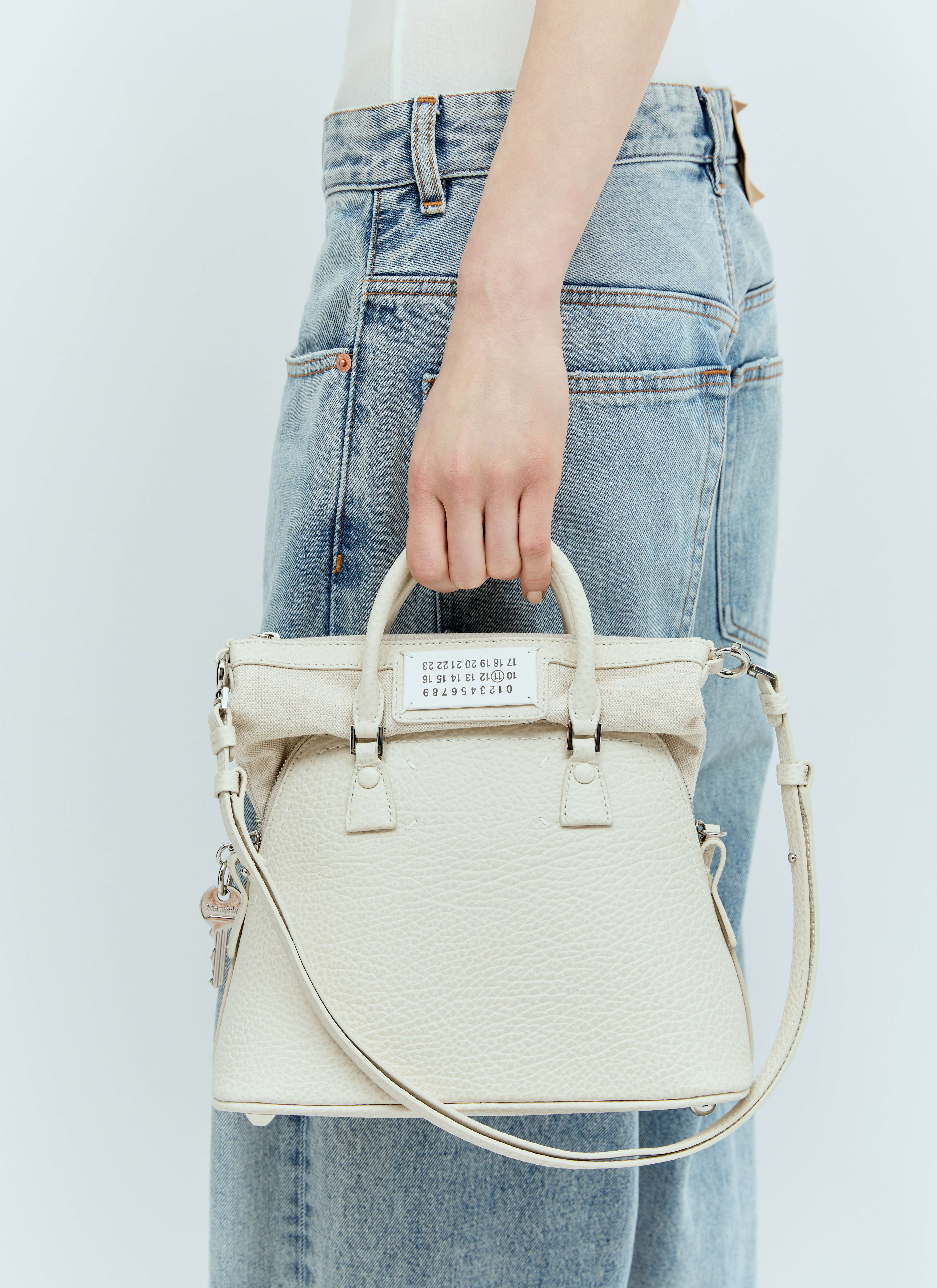 Maison Margiela Women's' 5AC Mini Handbag in Grey | LN-CC®