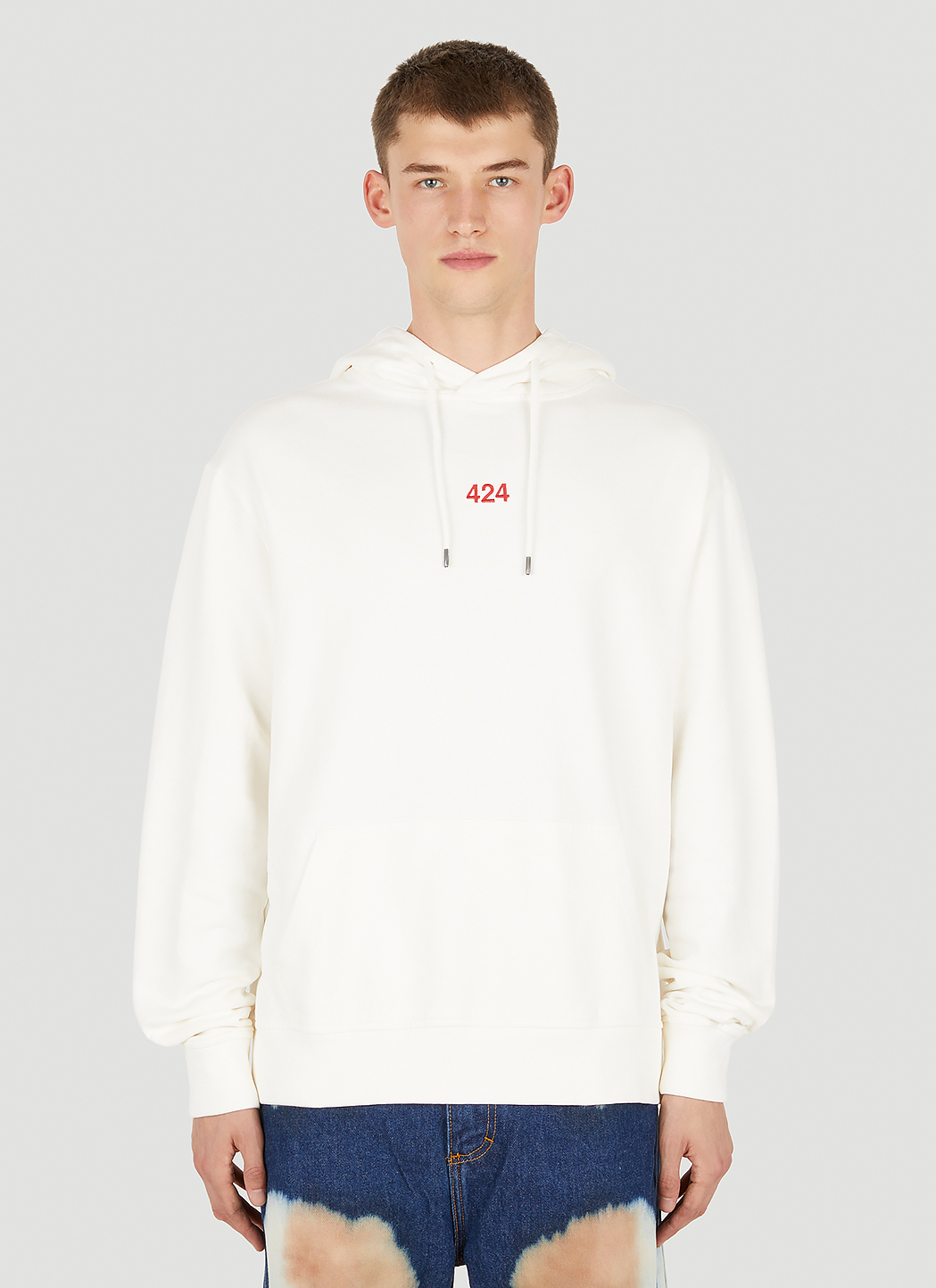 Logo Embroidery Hooded Sweatshirt