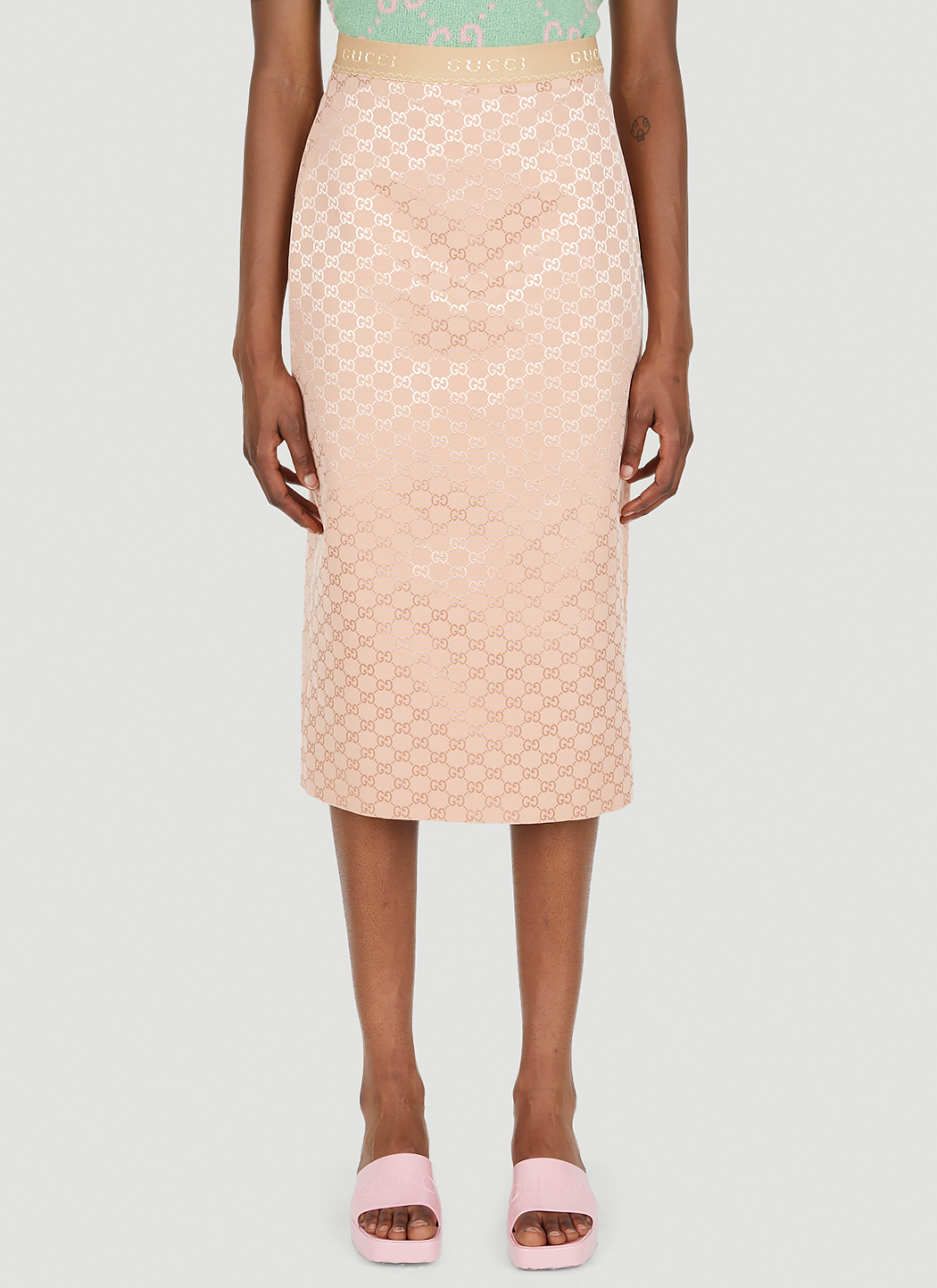 GG Jacquard Pencil Skirt