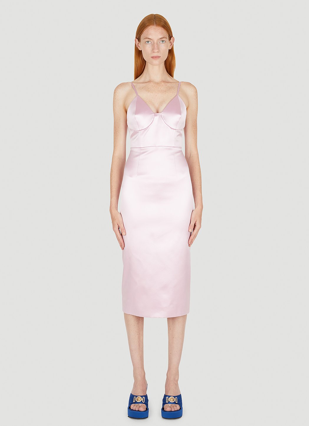 BURBERRY★素敵！GABRIELLE PINK TB MONOGRAM BELTED SILK DRESS BURBERRY GABRIELLE PINK TB MONOGRAM BELTED SILK DRESS US 4