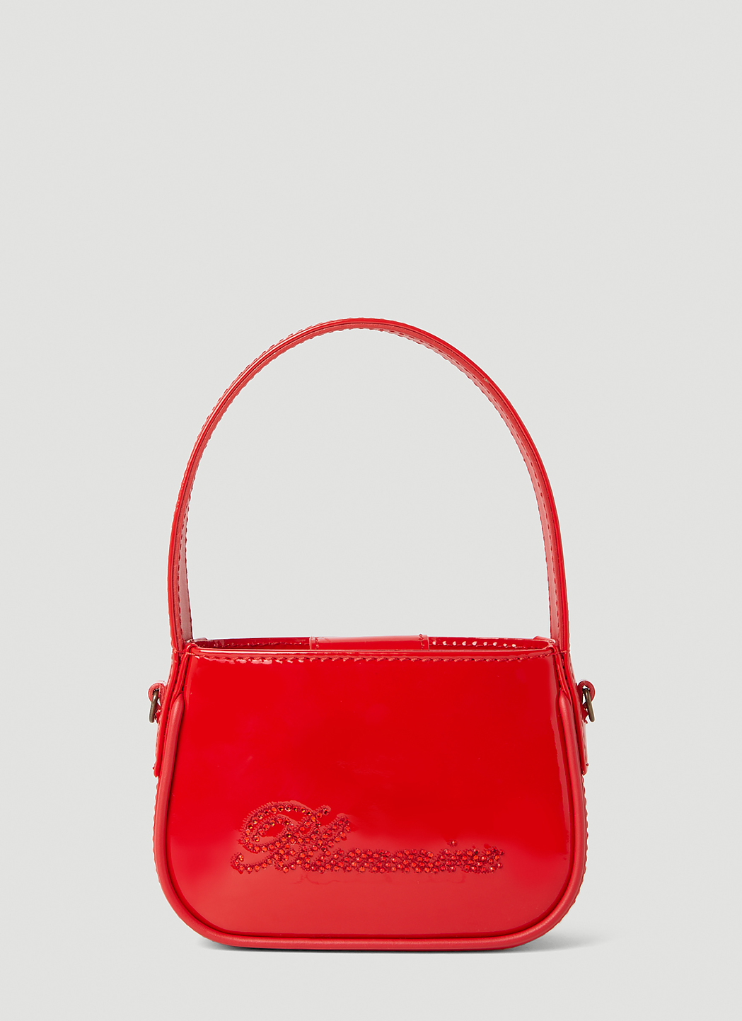 Logo Embellished Shoulder Bag
