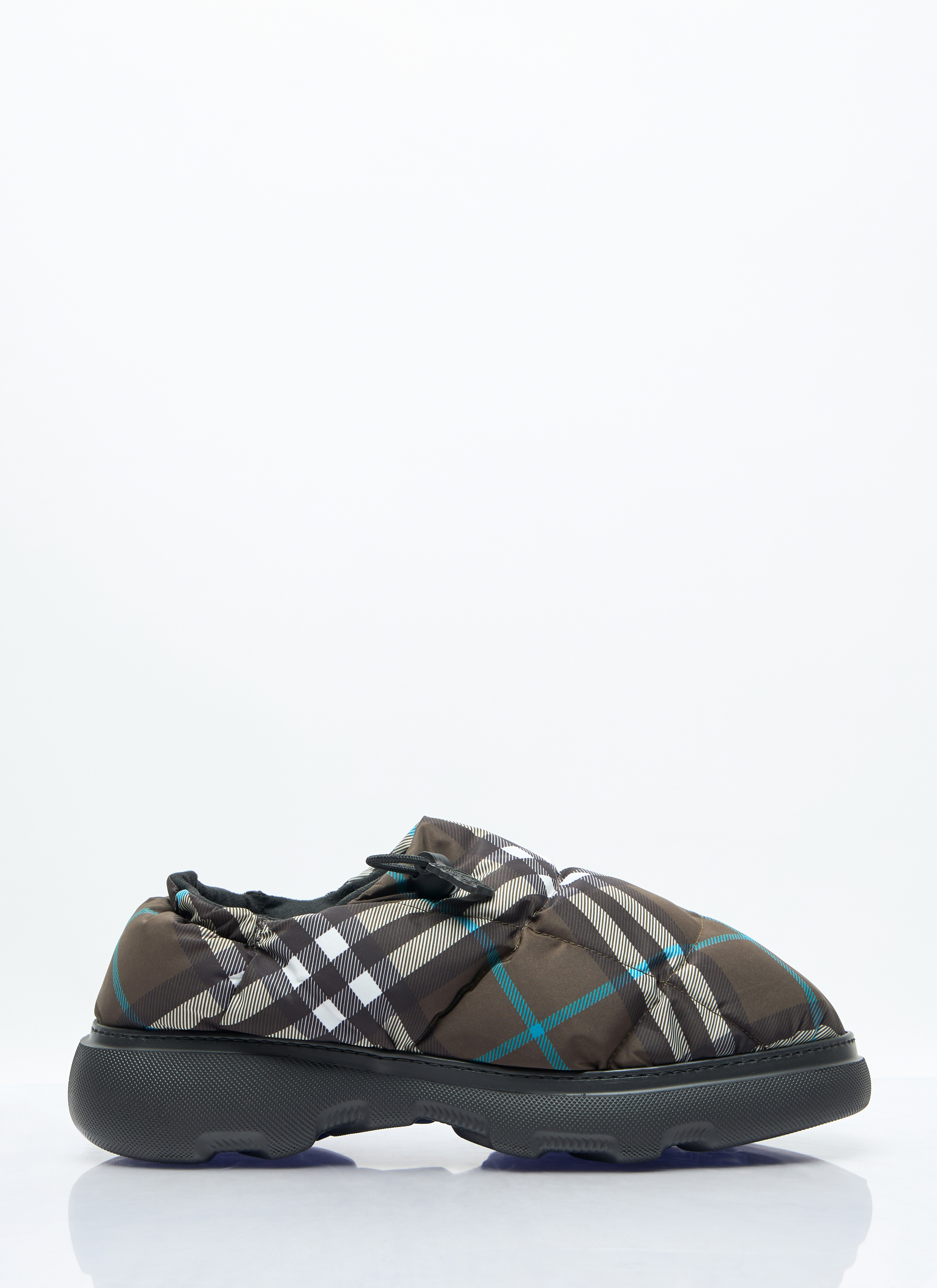 Burberry Burberry Check Nylon-Blend Pillow Mule