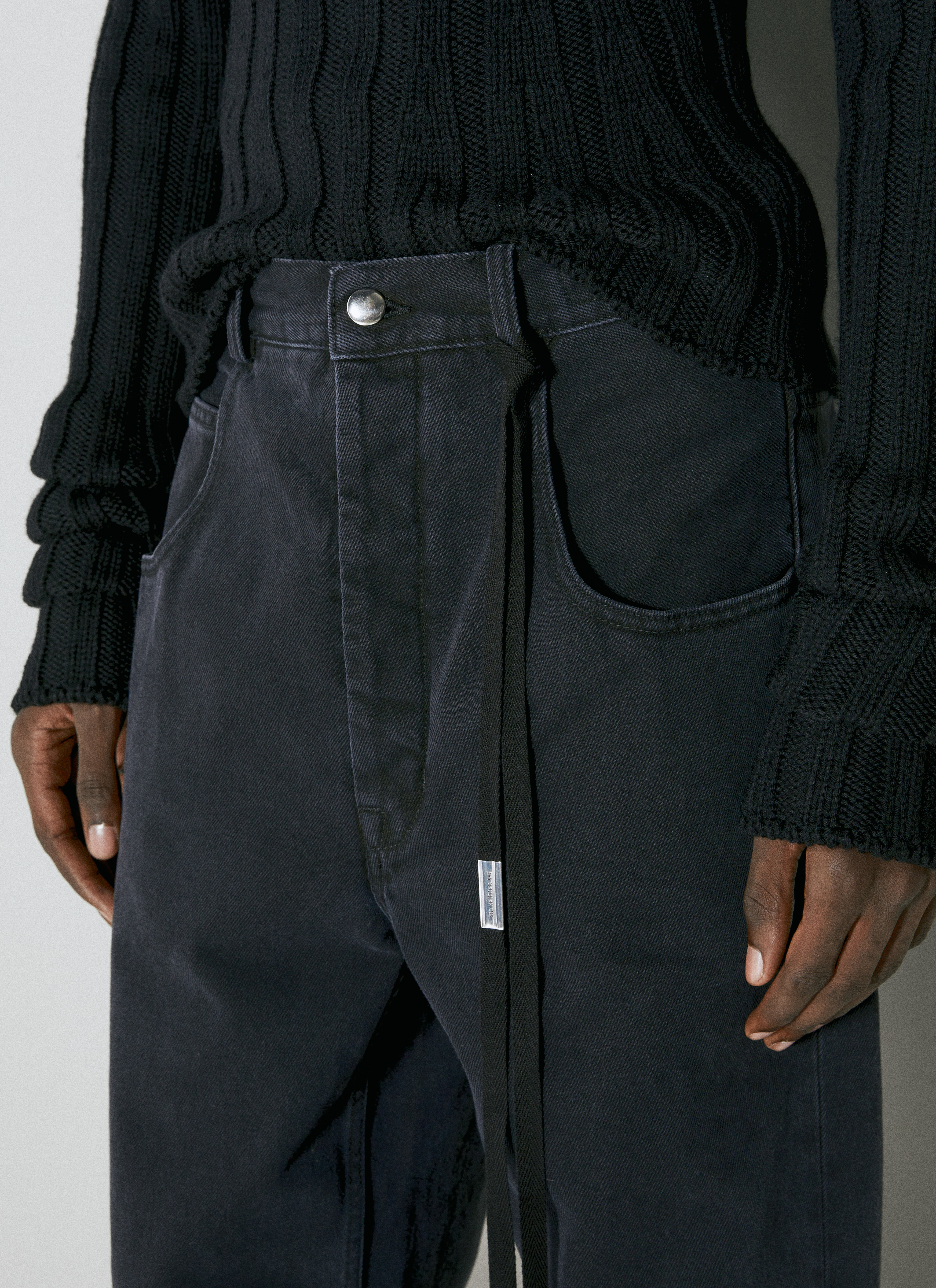 Ann Demeulemeester Men's' Roland Denim Jeans in Black | LN-CC®