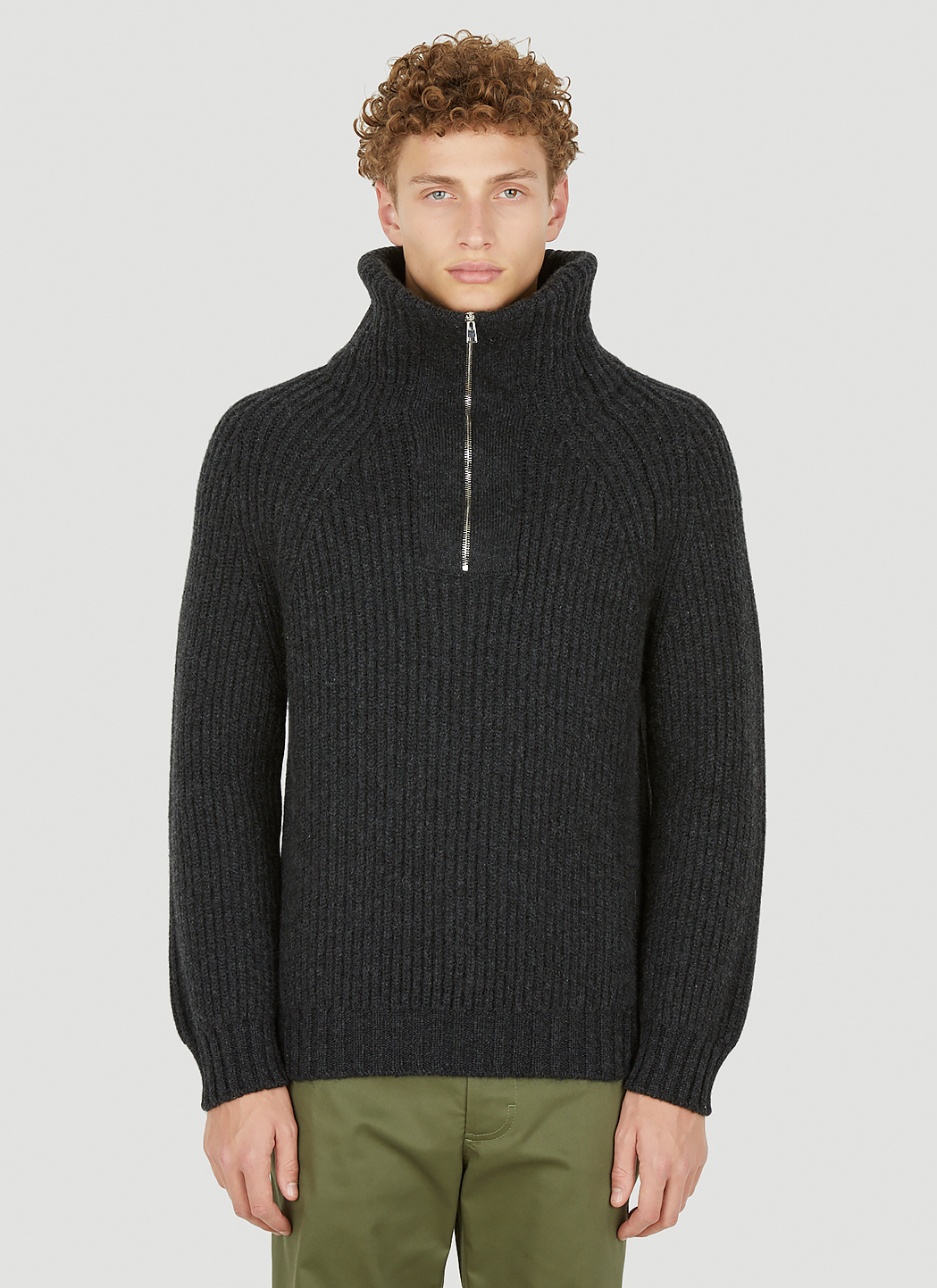 Michel Exaggerated Zip Sweater