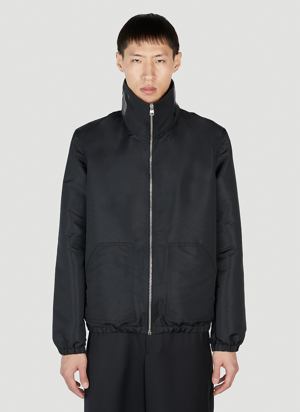 Alexander McQueen Men's Windbreaker Jacket in Black | LN-CC®