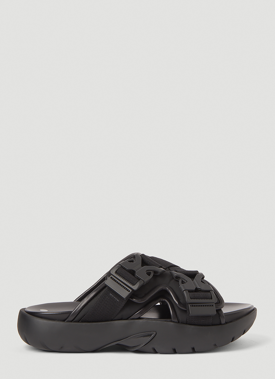 Bottega Veneta Women's' Buckle Fastening Sandals in Black | LN-CC®