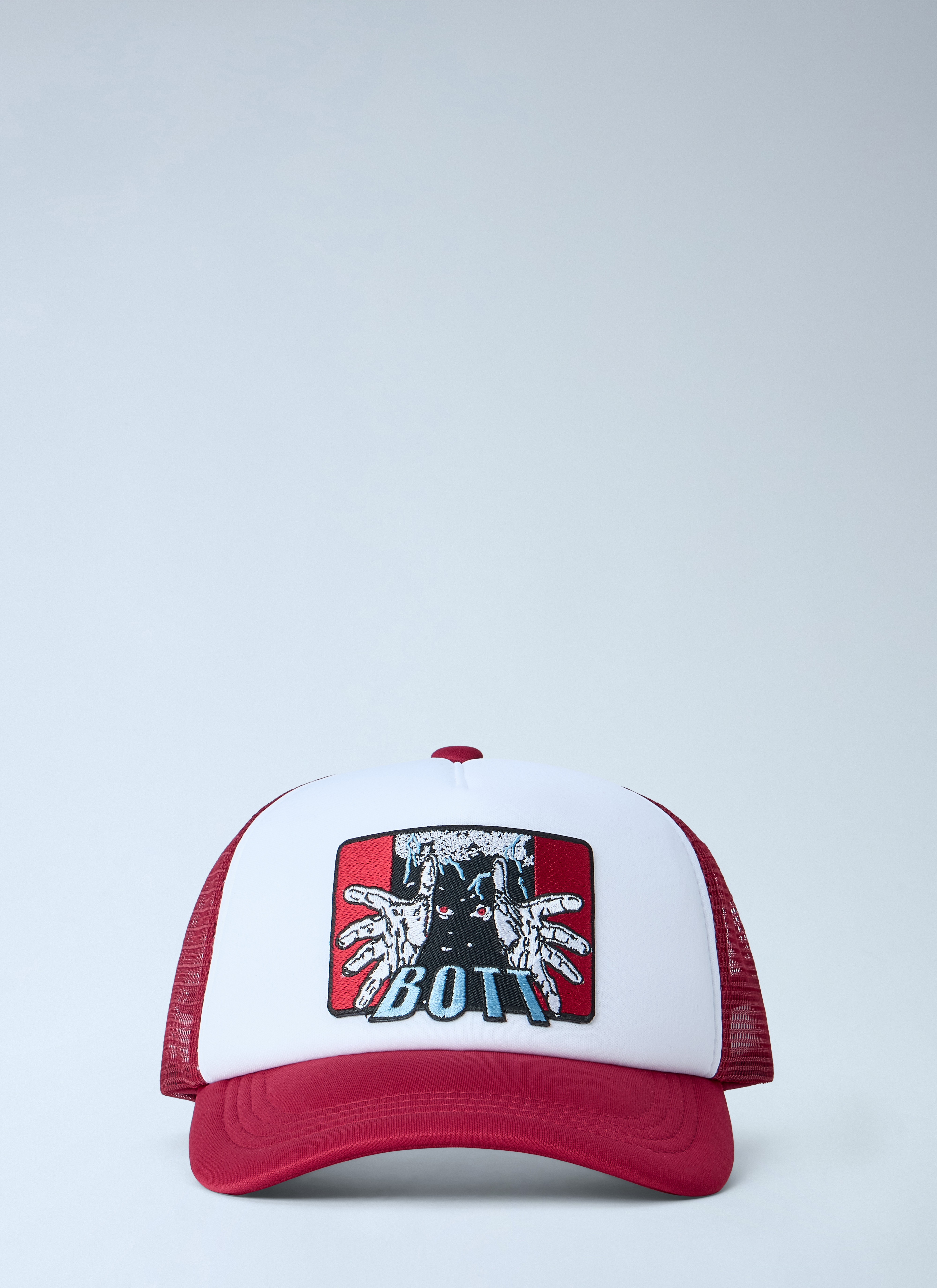 Bott Men's Red The Hands Mesh-Back Trucker Cap - Man Hats One Size
