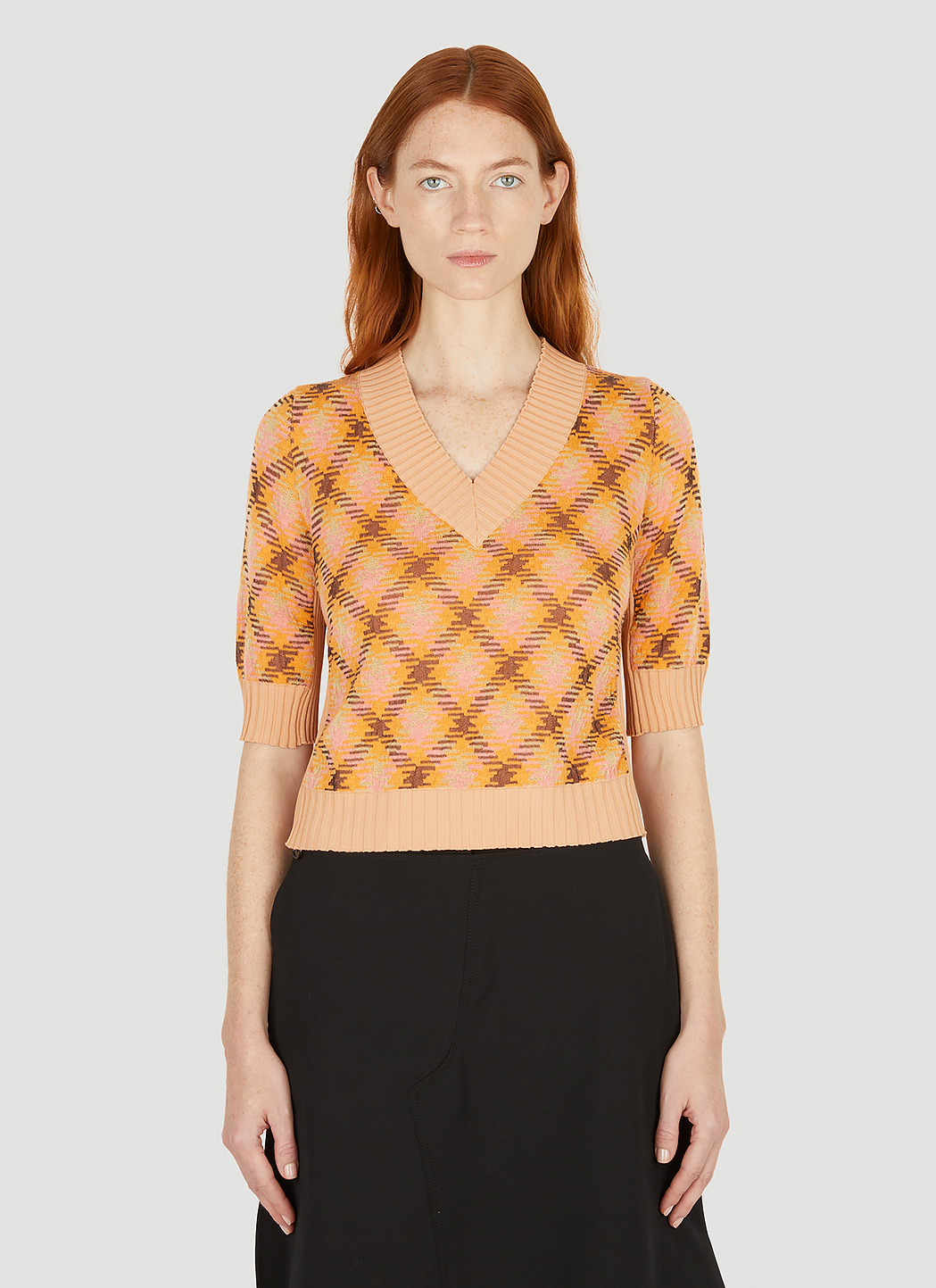 Argle V-Neck Sweater