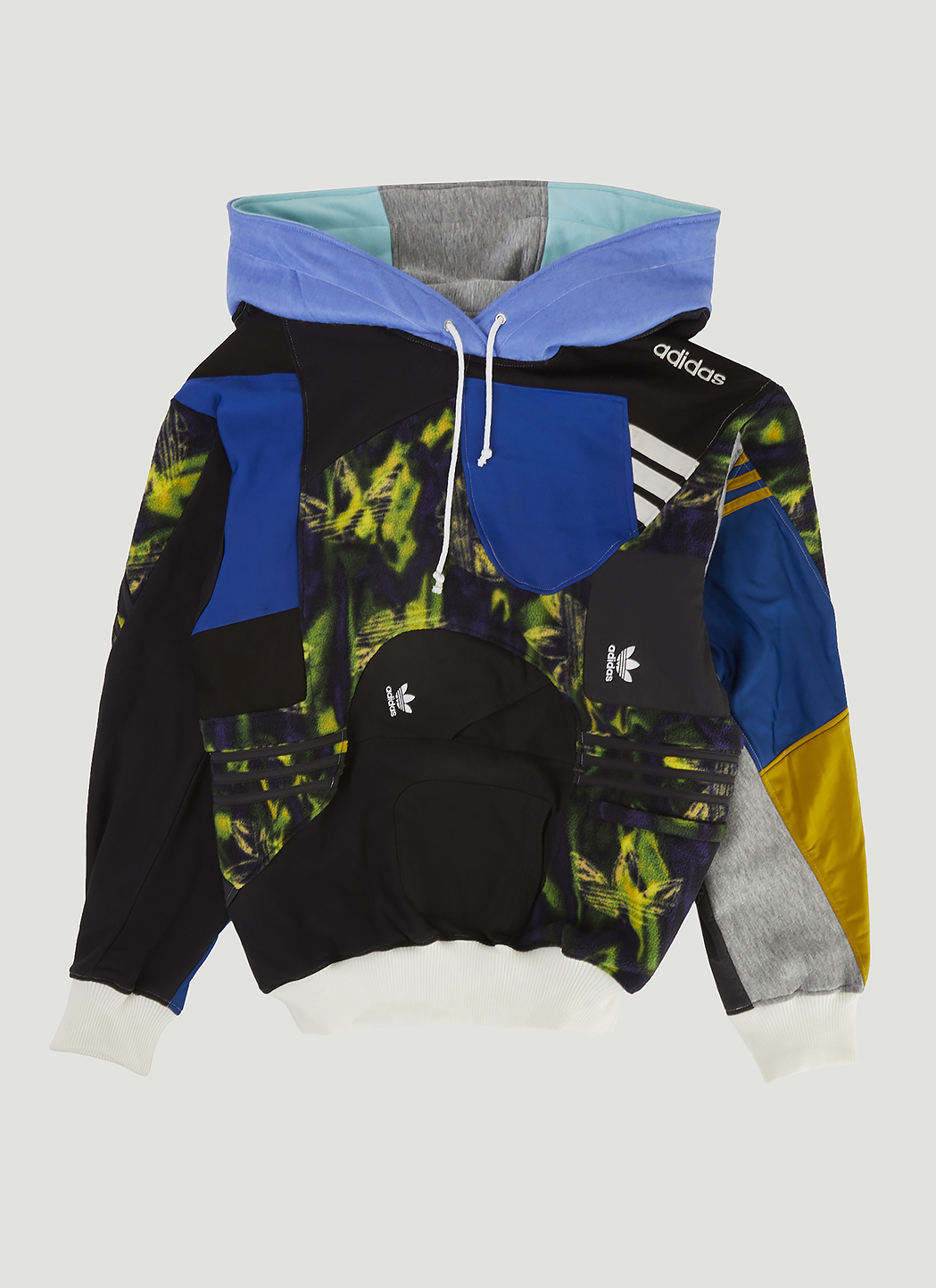 x adidas Upcycled Multi Panel Hooded Sweatshirt