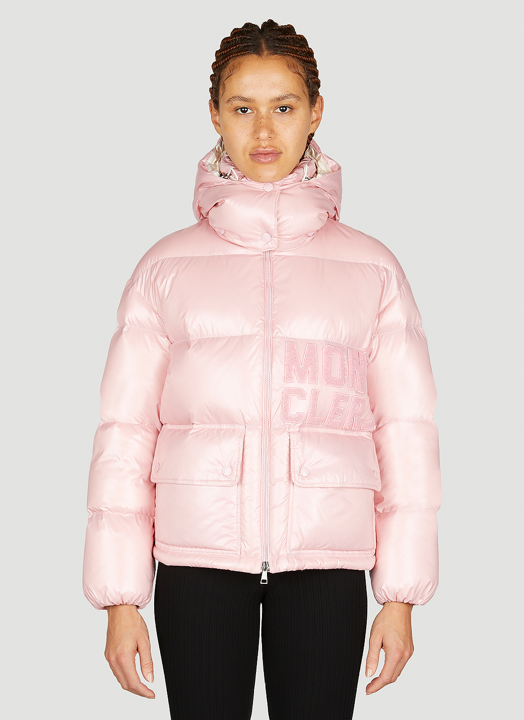 Moncler Abbaye Short Down Jacket in Pink für Damen | LN-CC®