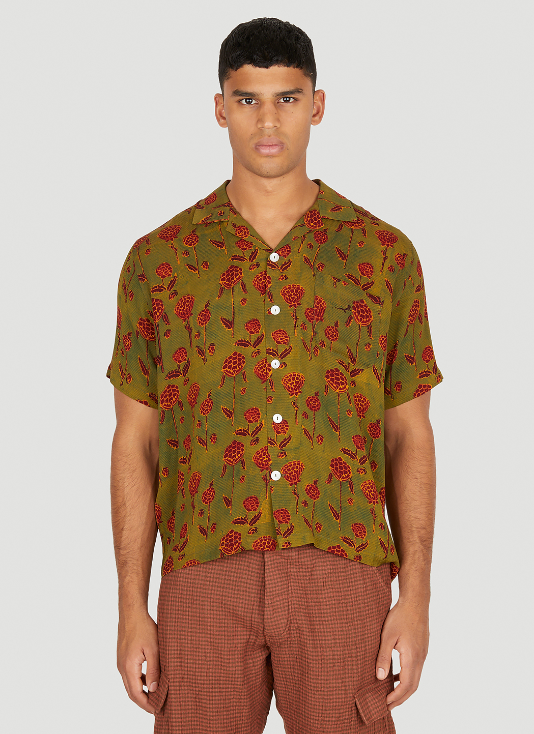 Natural Ajrakh Print Shirt