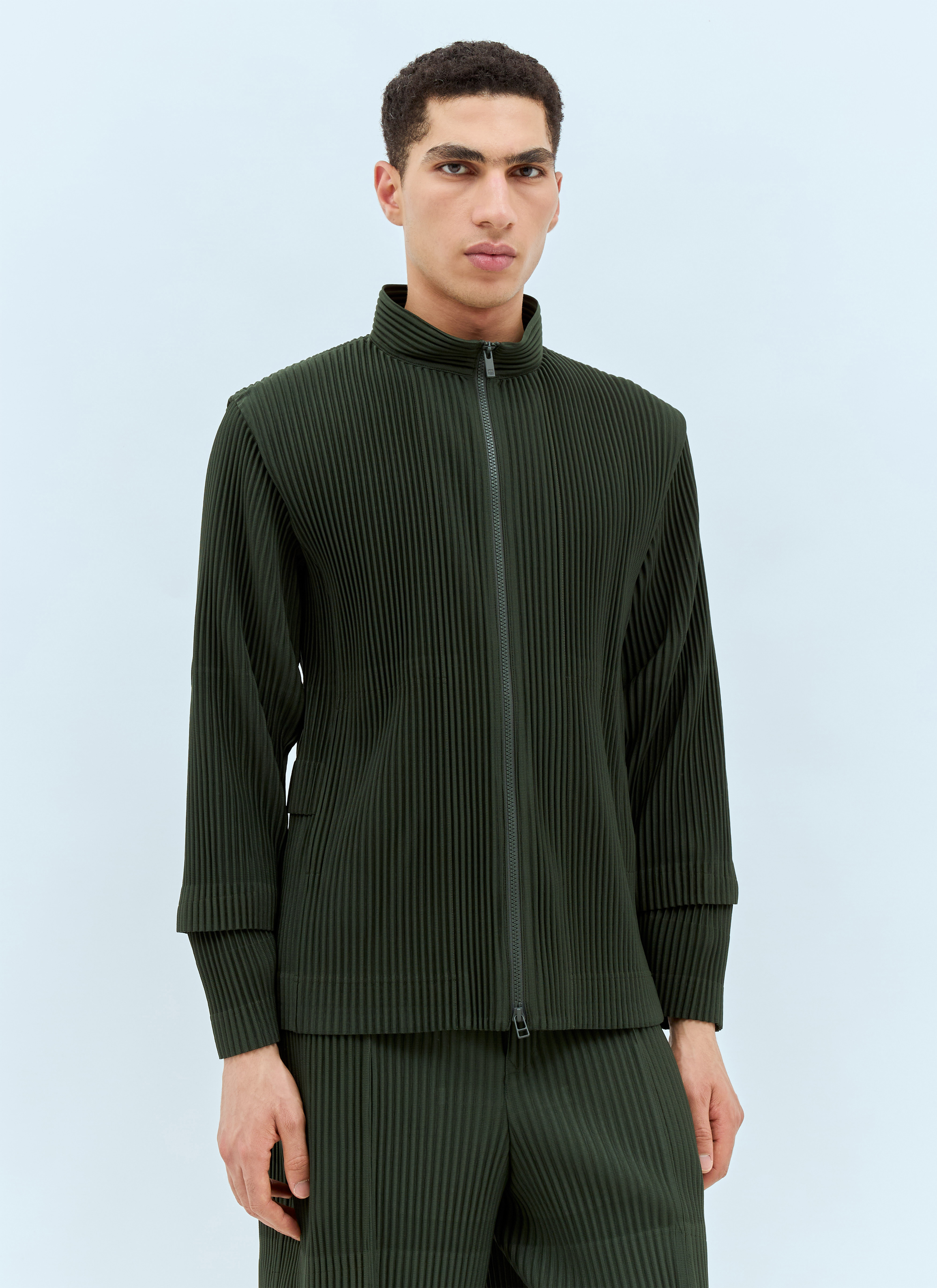 HOMME PLISSÉ ISSEY MIYAKE CARGO HOMME PLISSE ISSEY MIYAKE - Cargo Pleated Jacket Green – WDLT117