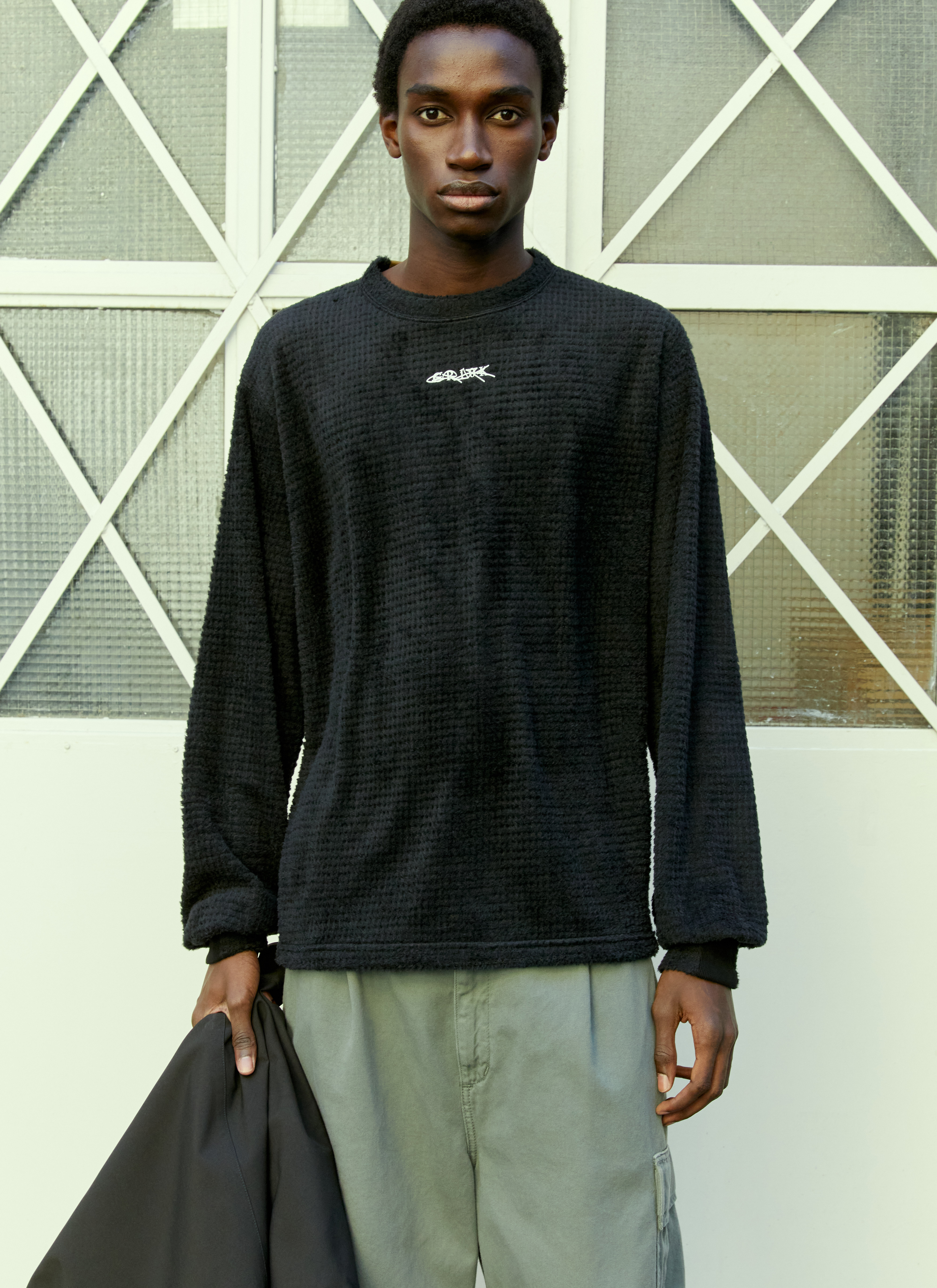 GR10K Men's' Alpha® Layer Long Sleeve Top in Black | LN-CC®