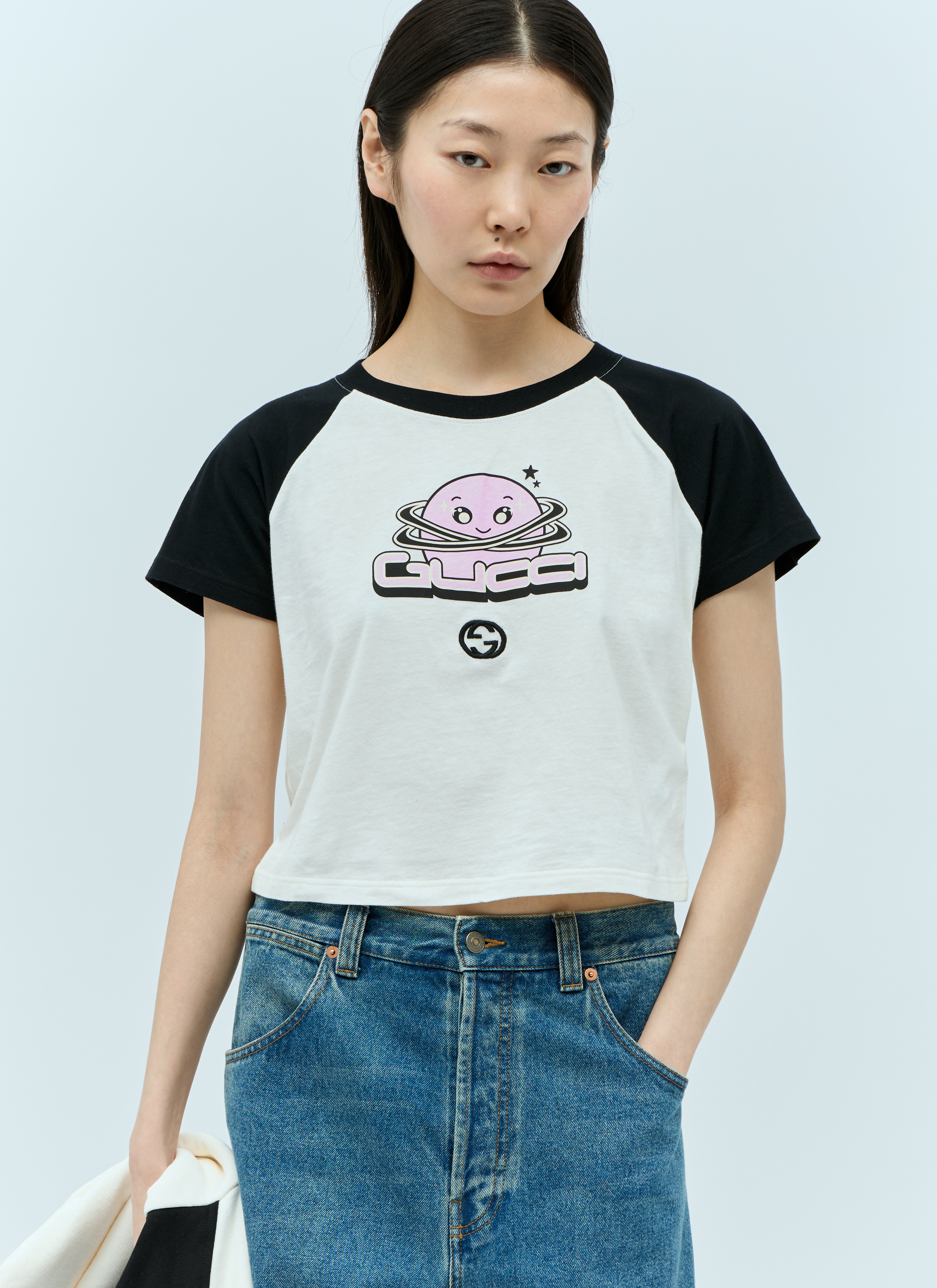 Gucci Women's' Logo Print T-Shirt in White | LN-CC®