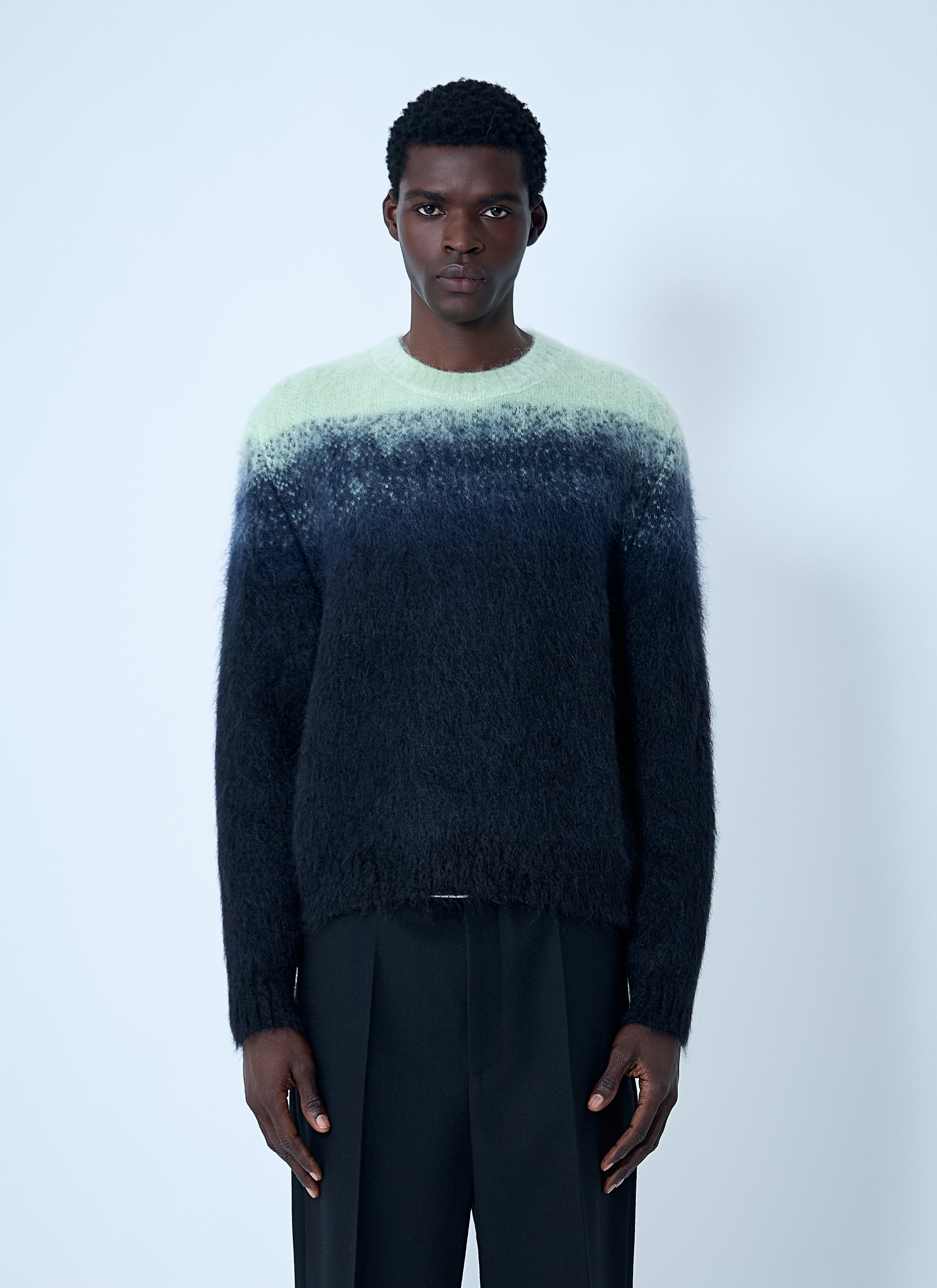 Jil Sander Men's' Mohair-Blend Sweater in Navy | LN-CC®