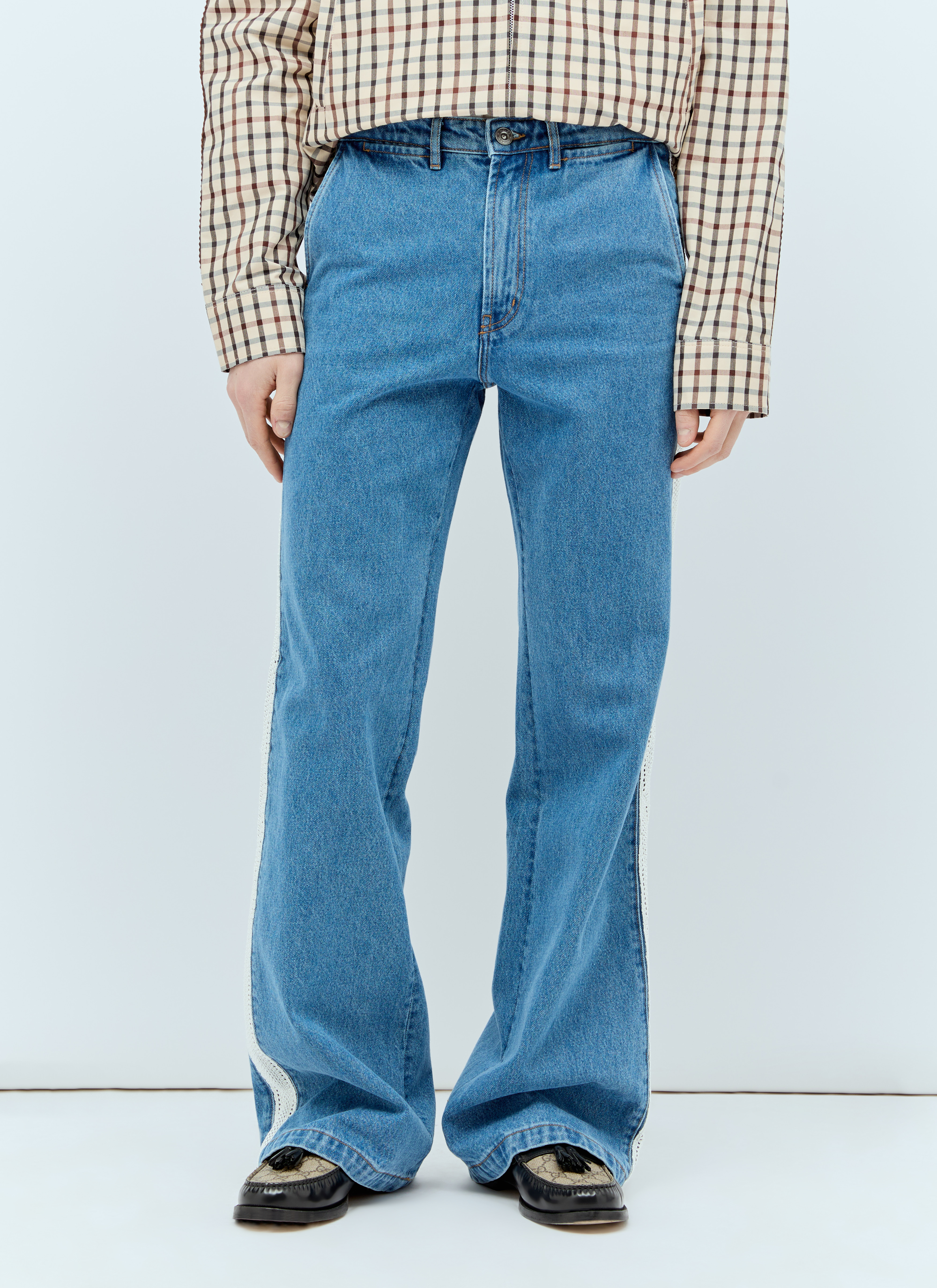 パンツ WALES BONNER ETERNITY TROUSERS Wales Bonner Men's' Eternity Jeans in Blue | LN-CC®