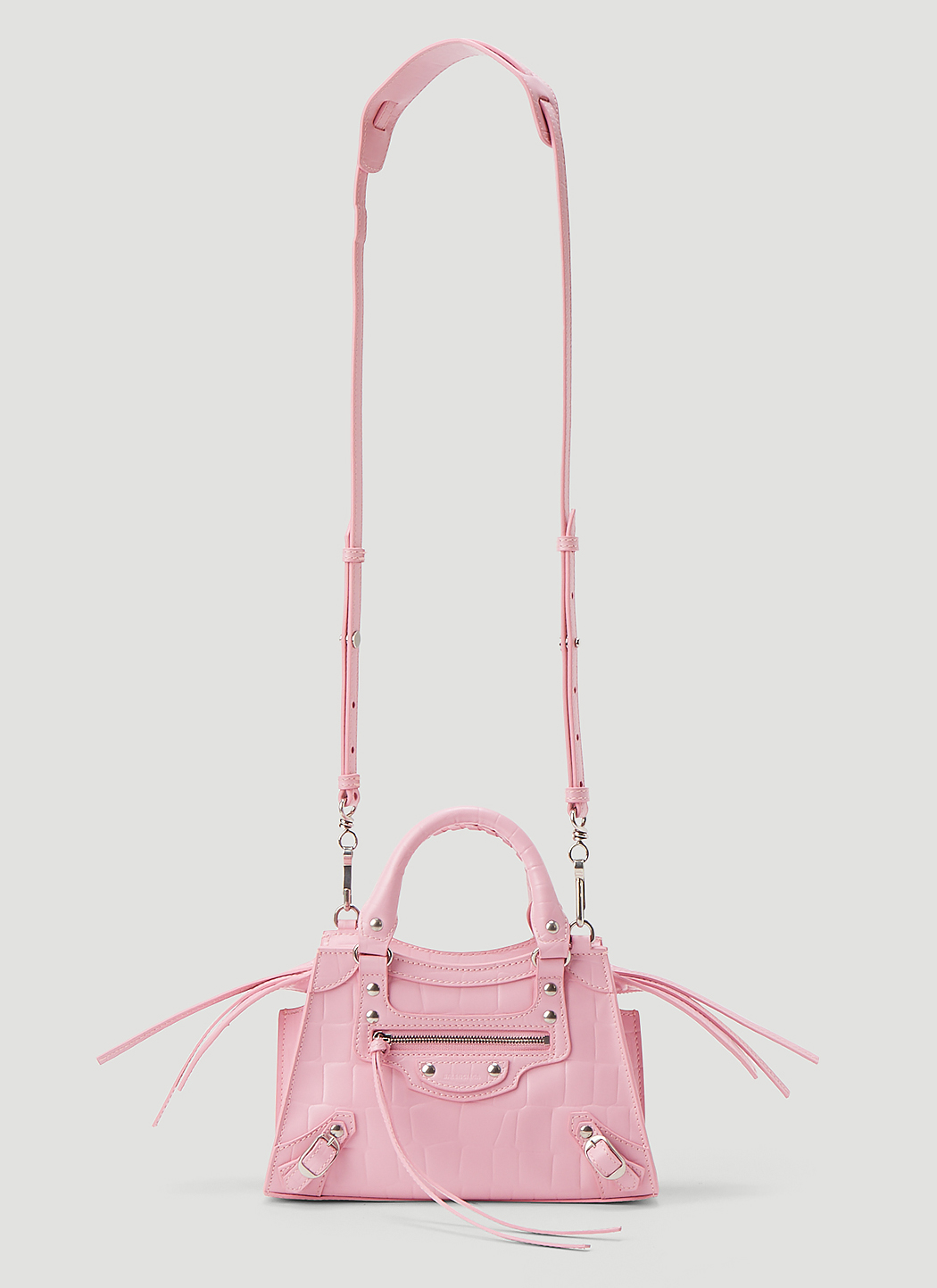 balenciaga pink fluffy bag