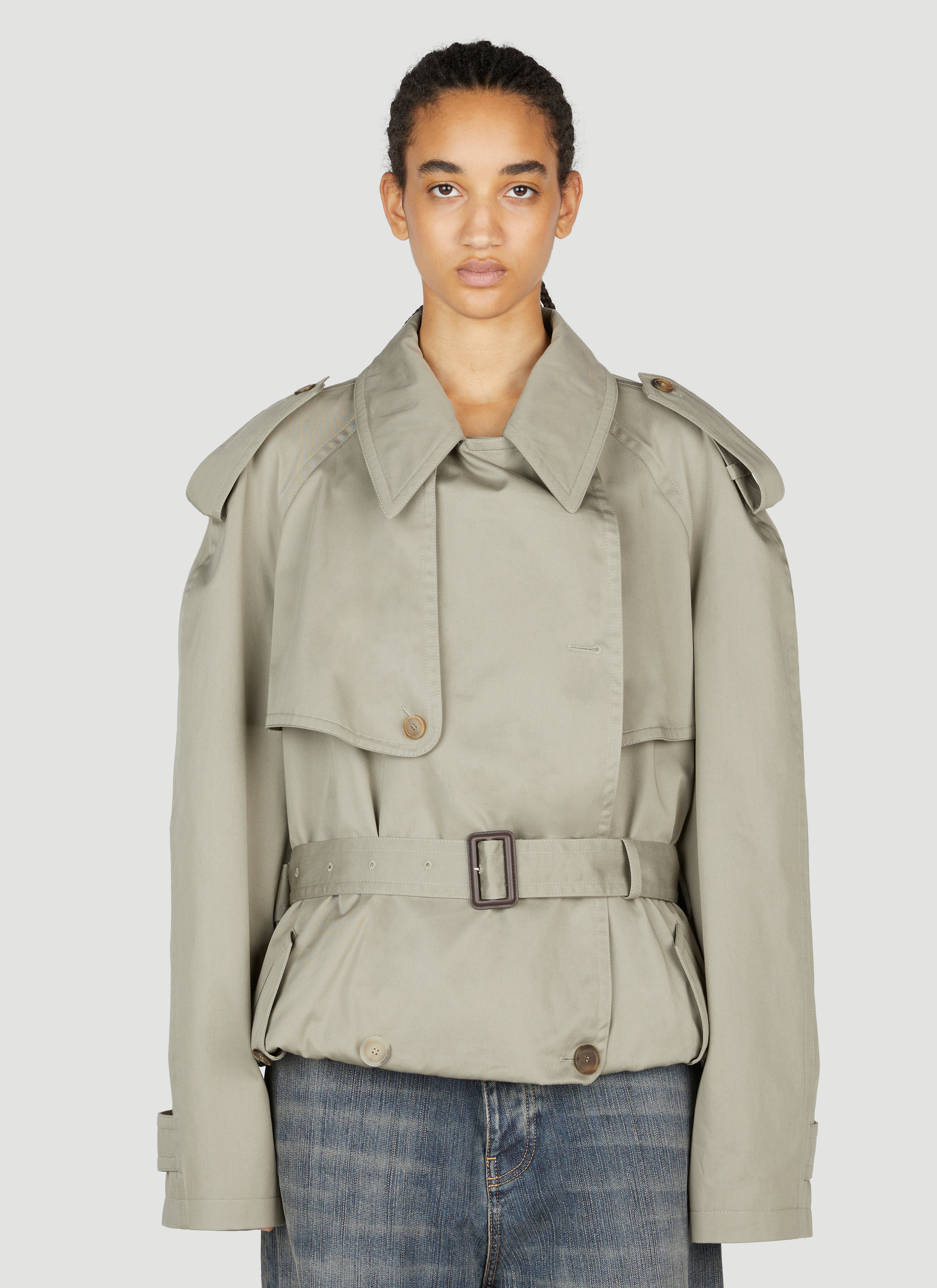 Balenciaga Folded Trench Coat in Beige für Damen | LN-CC®